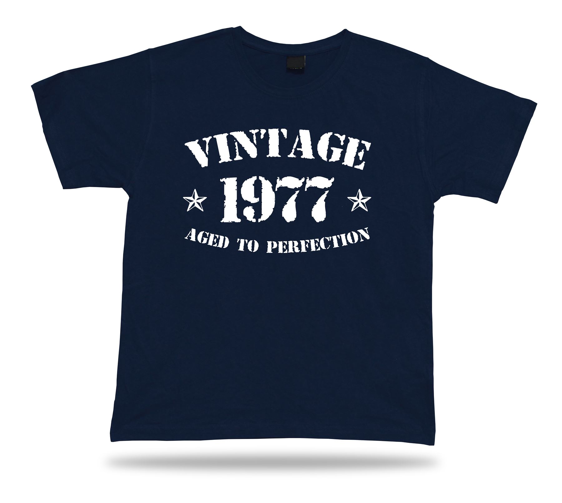 Vintage 1977 Top Senior T-Shirt Print Happy Birthday Geschenk - Bild 6 von 8