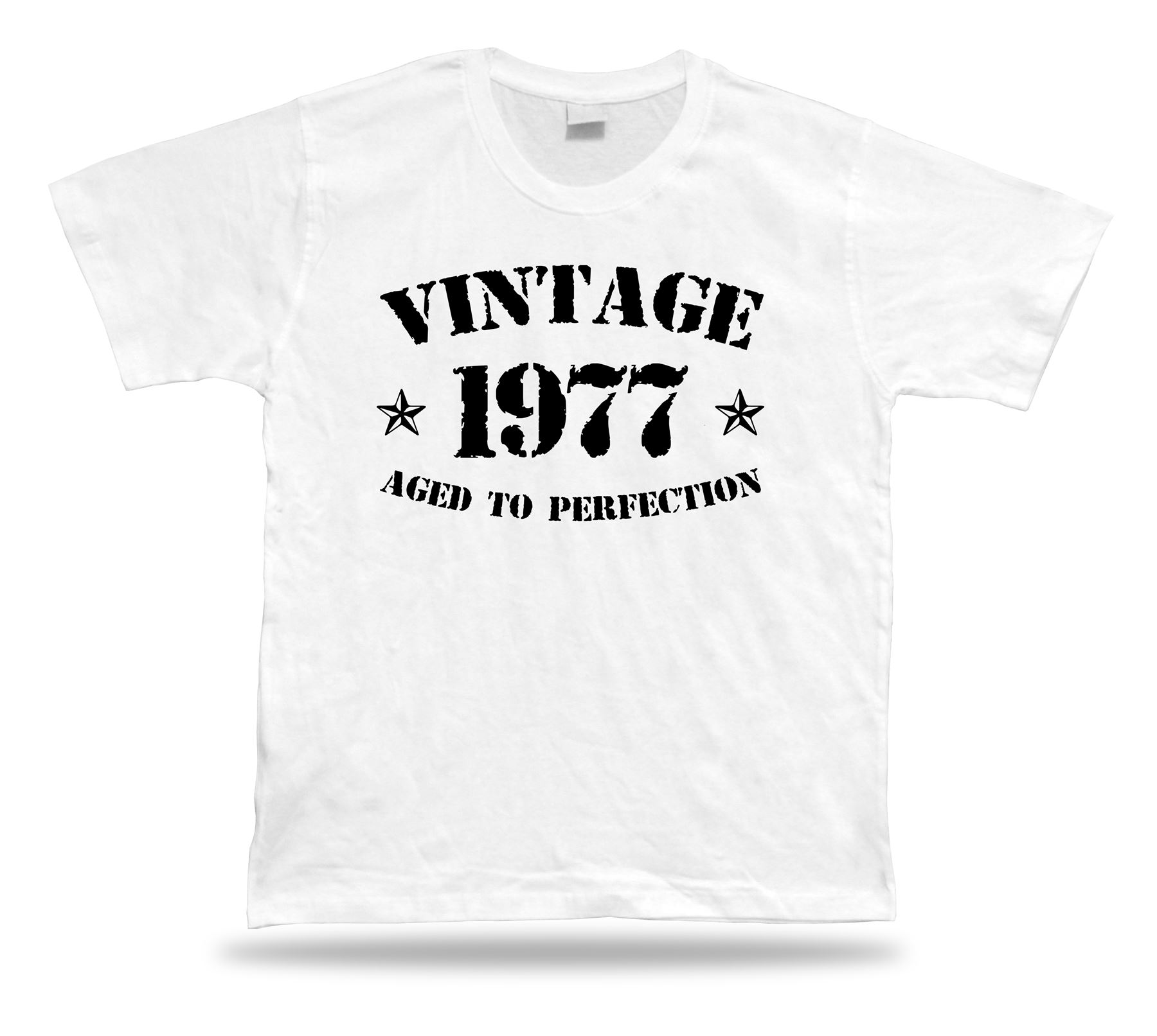 Vintage 1977 Top Senior T-Shirt Print Happy Birthday Geschenk - Bild 8 von 8