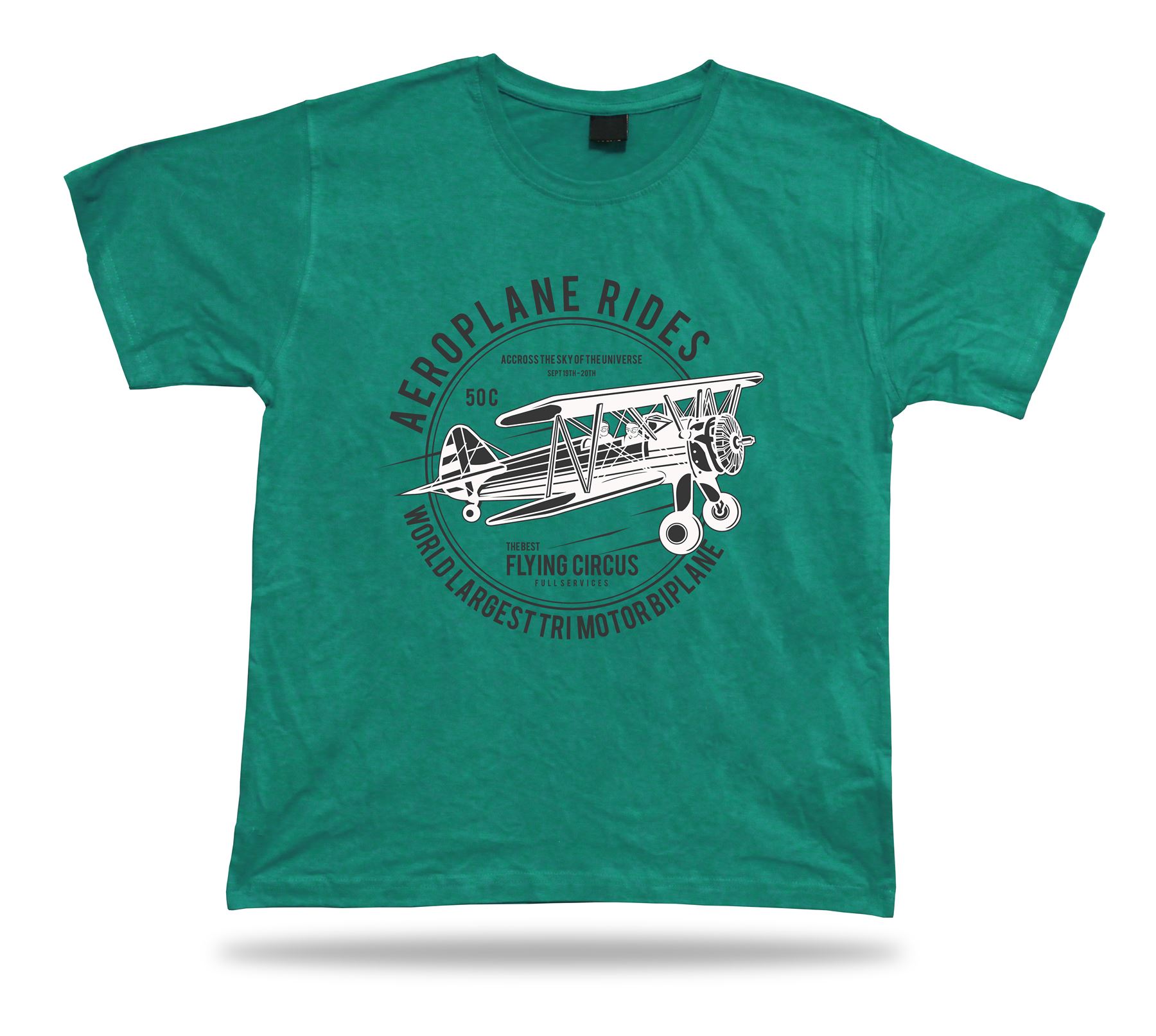 Aeroplane Rides The best flying circus vintage t shirt tee modern design gift