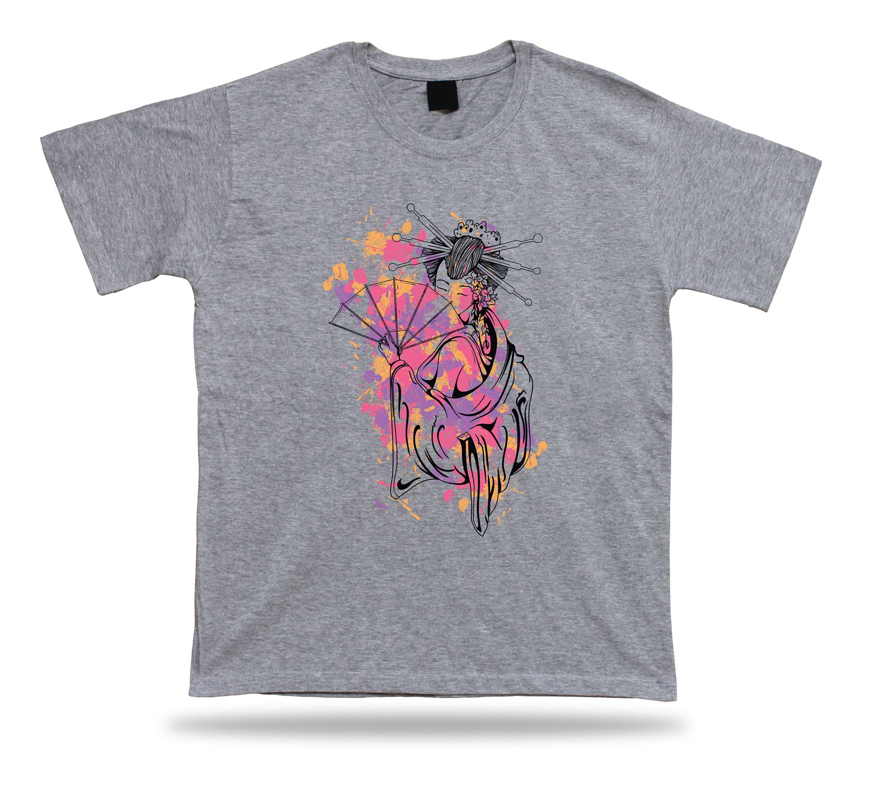 Camiseta Tímida Princesa Japonesa Floral Femenina Elegante Diseño Idea Única Presente - Imagen 5 de 8