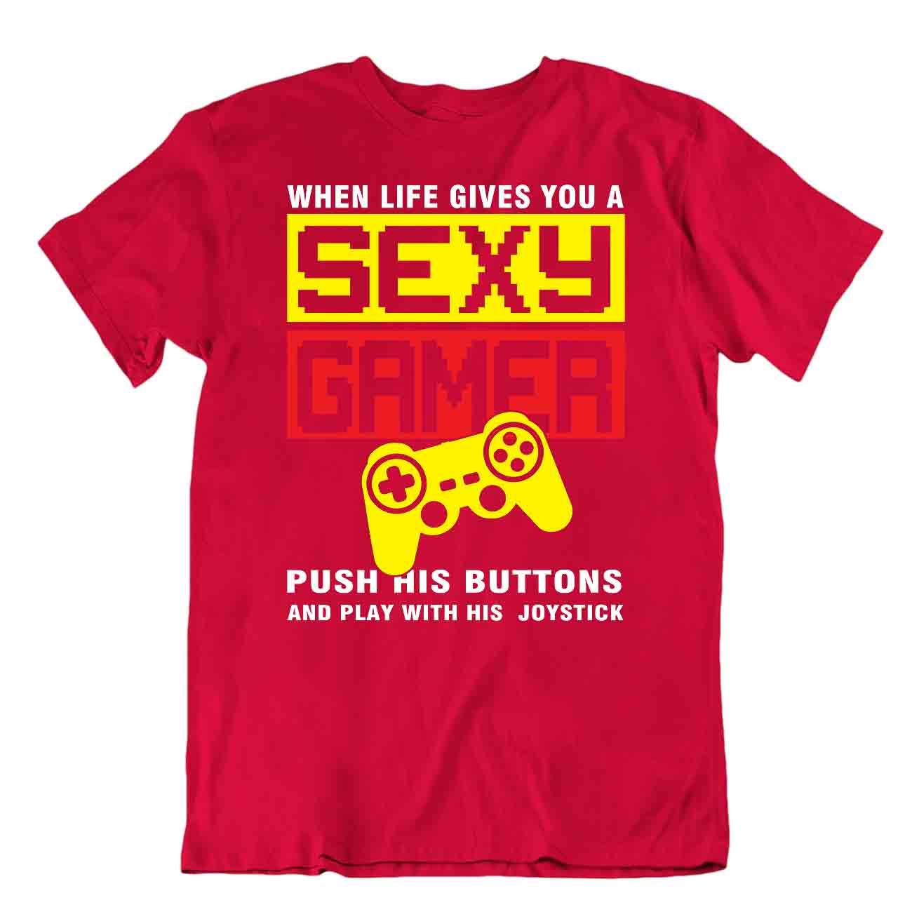 CAMISETA SEXY Jugador Pulsa Sus Botones CAMISETA Impresionante CAMISA - Imagen 7 de 8