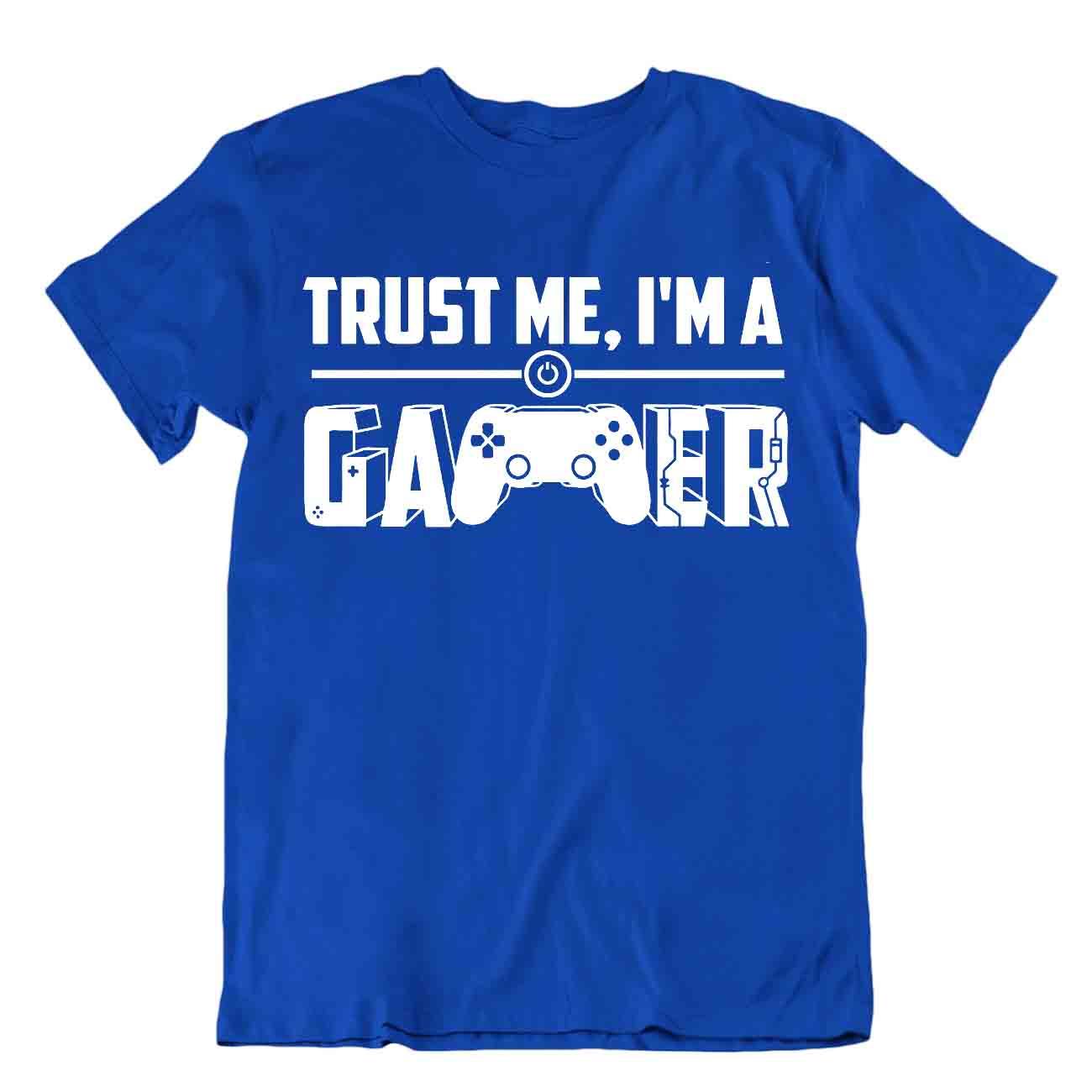 Camiseta Trust Me I'm A Gamer Novedad Eslogan Nerd Camiseta Maestro Broma Camisa - Imagen 3 de 8