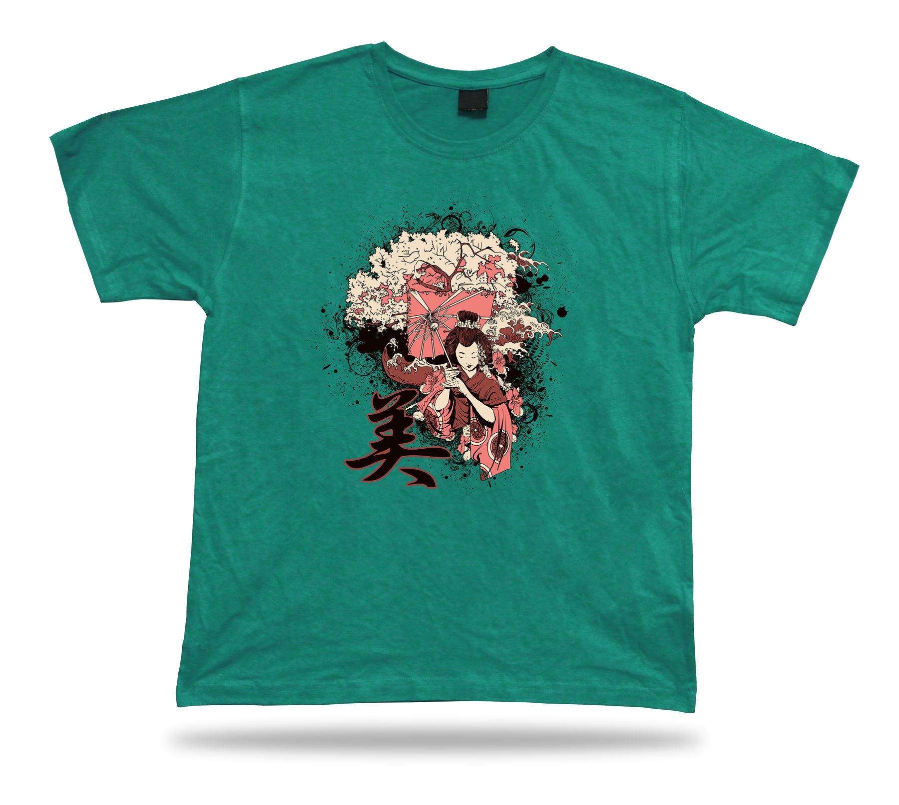 Camiseta Geisha Diseño Arte Camiseta Cumpleaños Idea Regalo Informal Elegante Tallas Charmall - Imagen 4 de 8