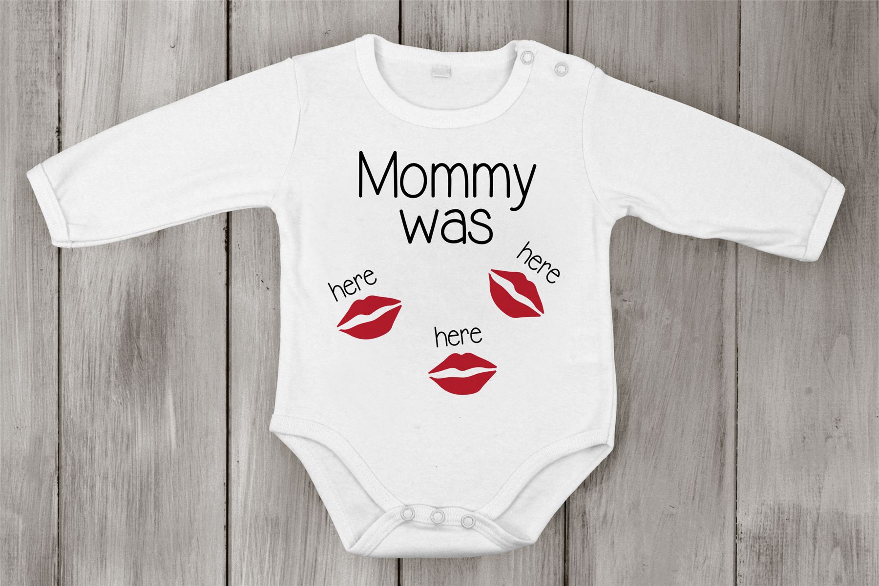 Babygrow mommy was here Body Mono Recién Nacido Bebé Especial Ducha Regalo - Imagen 3 de 5