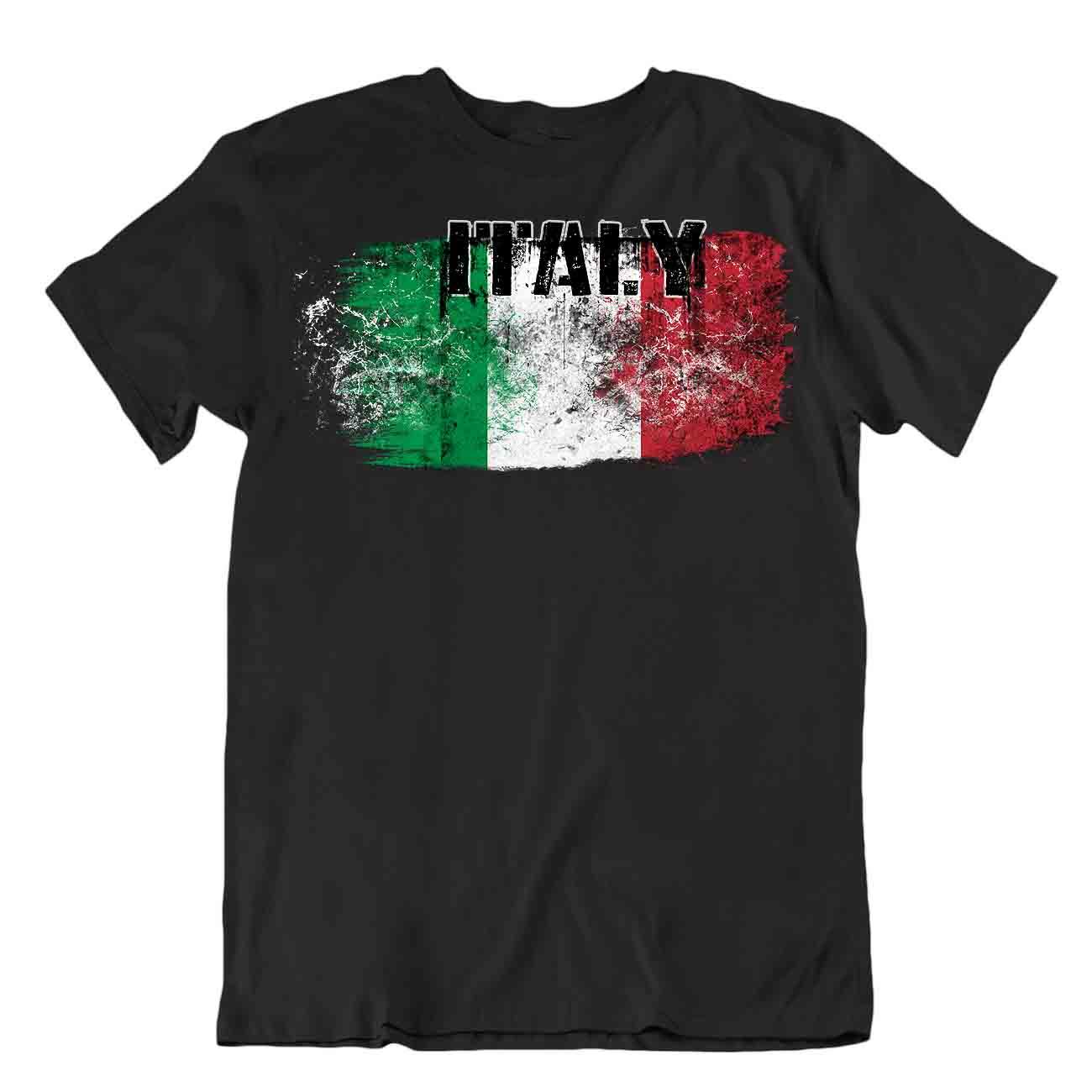 Italia Camiseta Banderas Pieza en T Viaje Recuerdo Blusa Tee Italy Flag Tops Regalo - Imagen 4 de 43