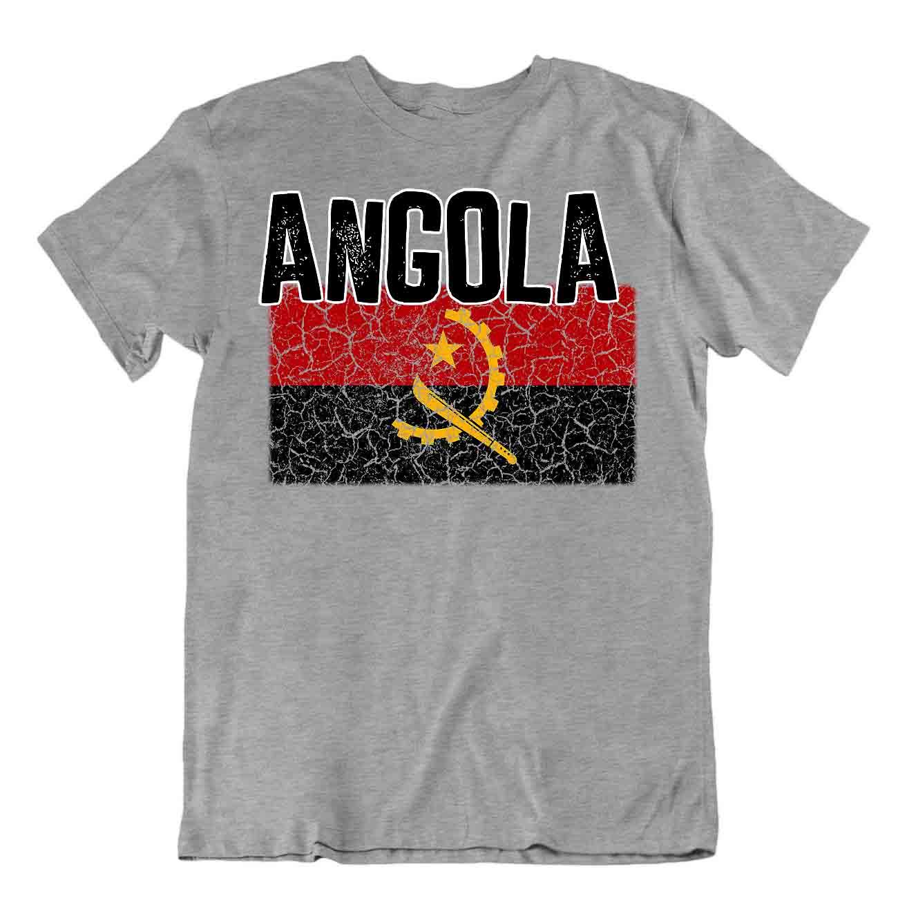 Camiseta Bandera Angola Moda Country Souvenir Regalo Camiseta Logotipo del Orgullo - Imagen 5 de 8