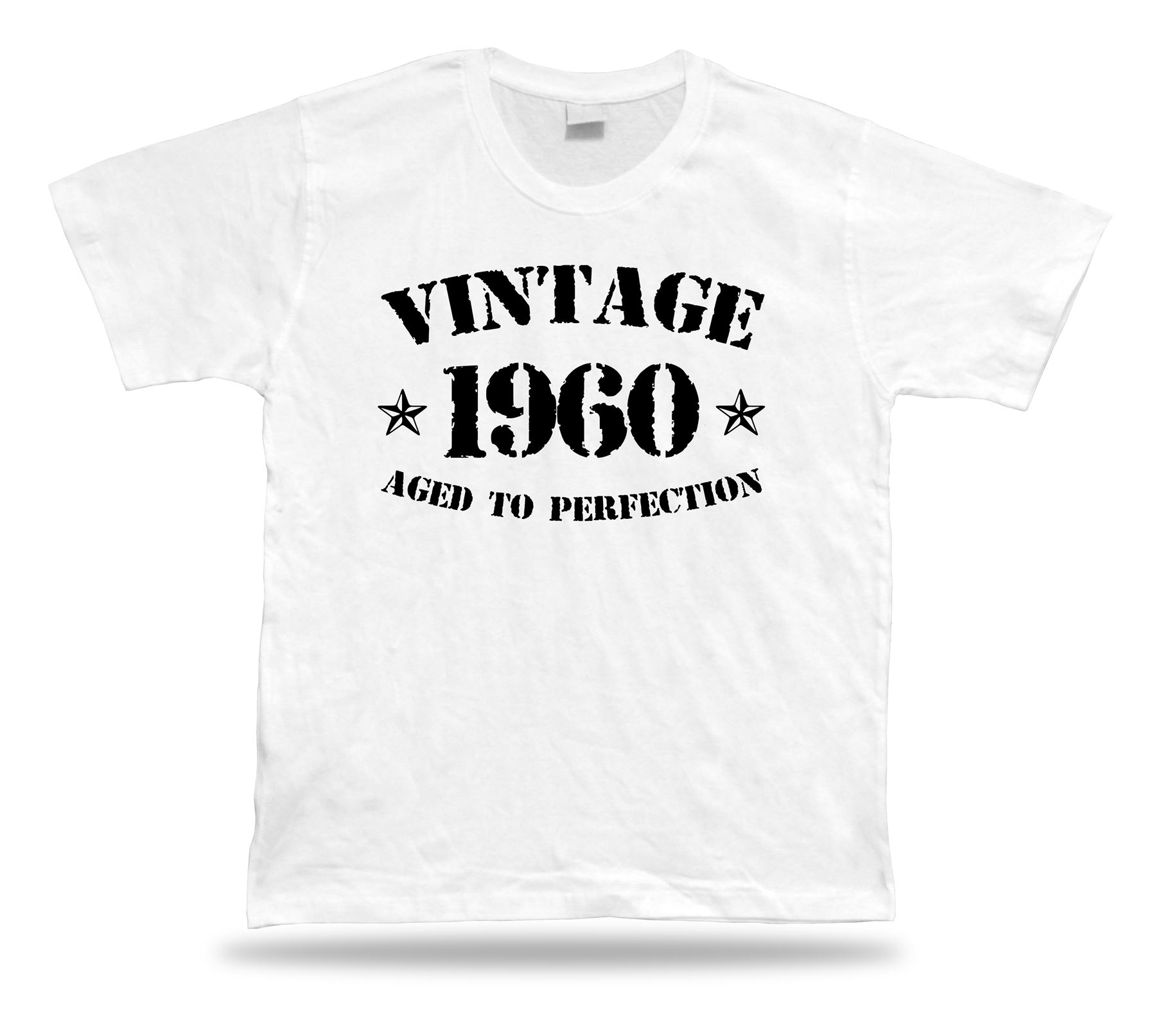 Camiseta Estampada Tee Año 1960 Envejecido Perfección Regalo Cumpleaños - Imagen 8 de 8