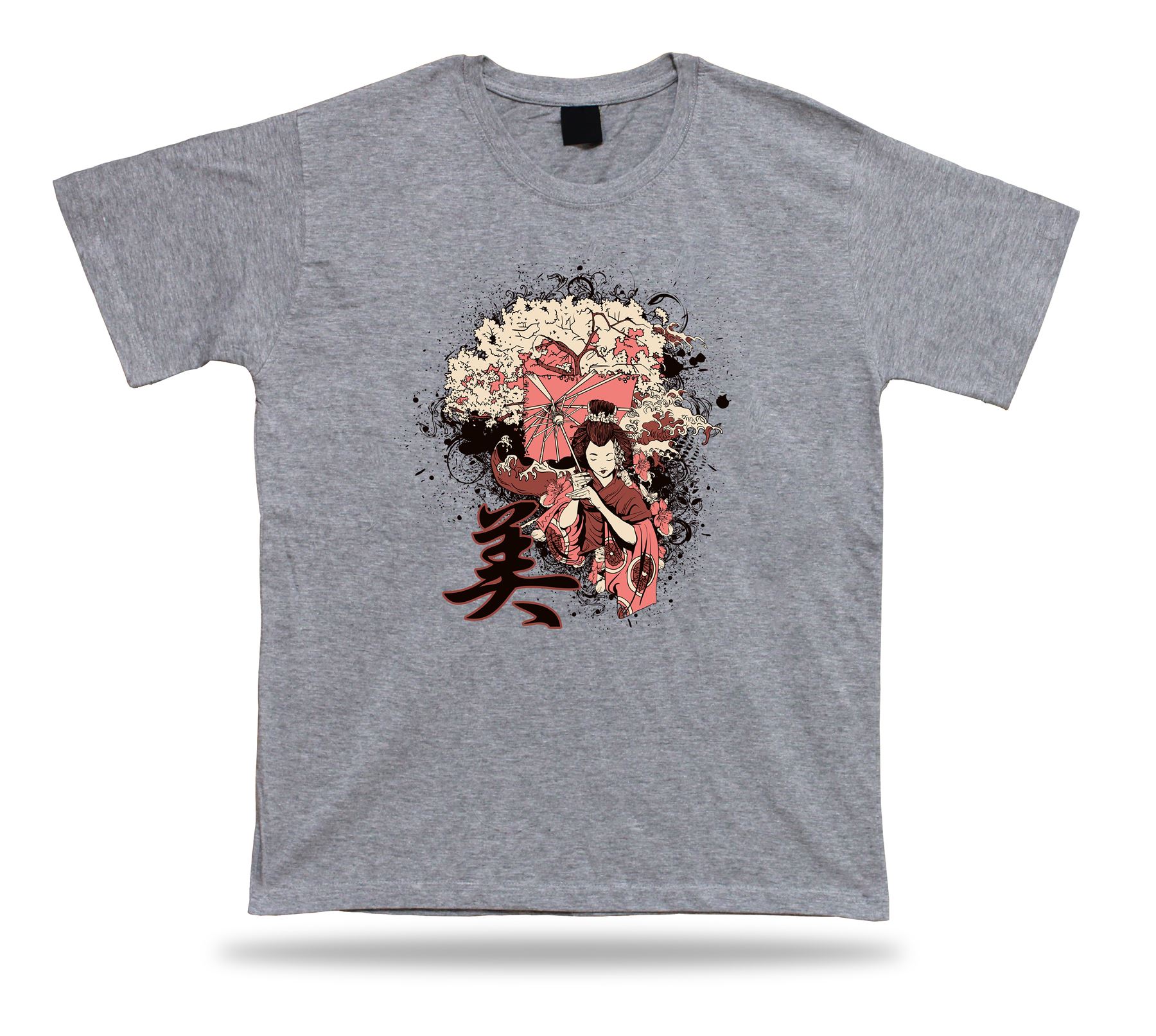 Camiseta Geisha Diseño Arte Camiseta Cumpleaños Idea Regalo Informal Elegante Tallas Charmall - Imagen 5 de 8