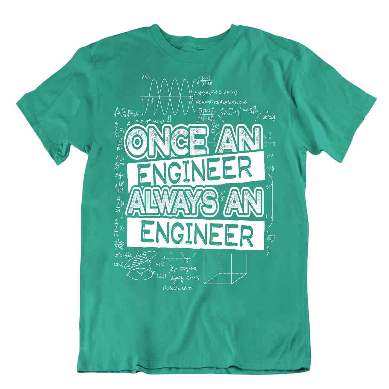 Einmal Ingenieur Immer Ein Ingenieur T-Shirt Einzigartiges Witzzitat Tee Hemd - Picture 4 of 8