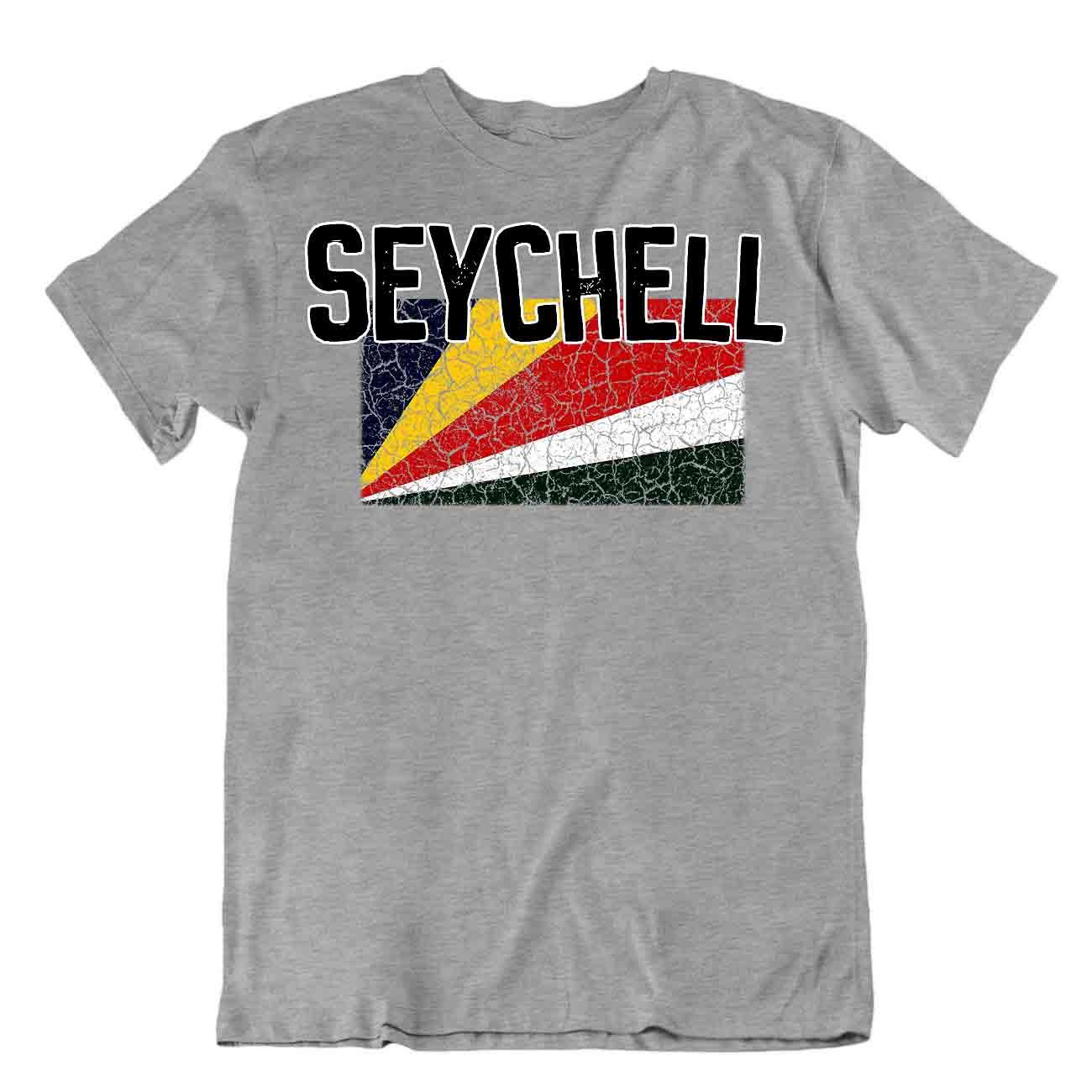 Camiseta bandera de Seychelles recuerdo viaje patriota bandera vacaciones moda blusa - Imagen 24 de 43