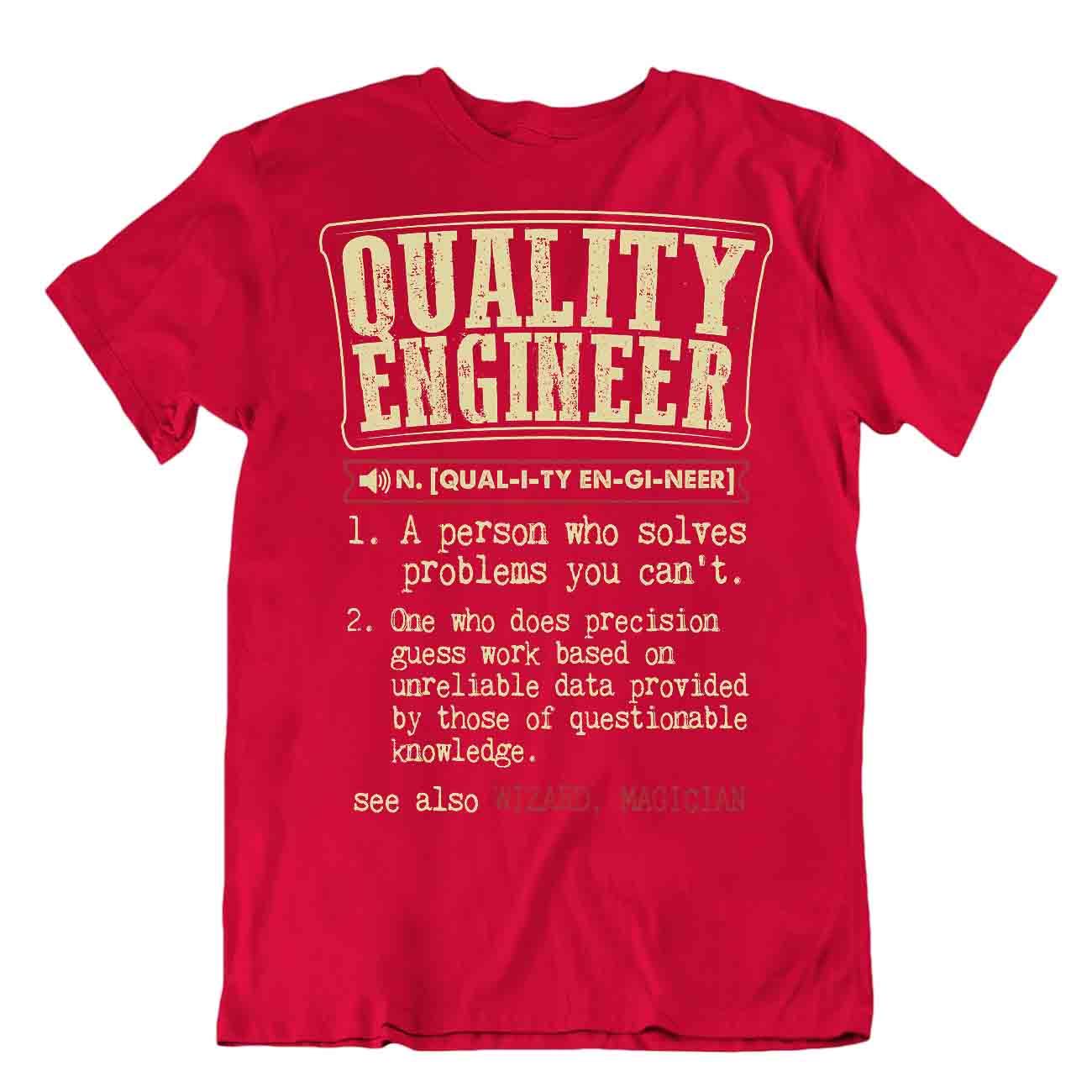 Chemises De Diplôme D'ingénieur De Qualité Auteur Tshirt - Picture 7 of 8