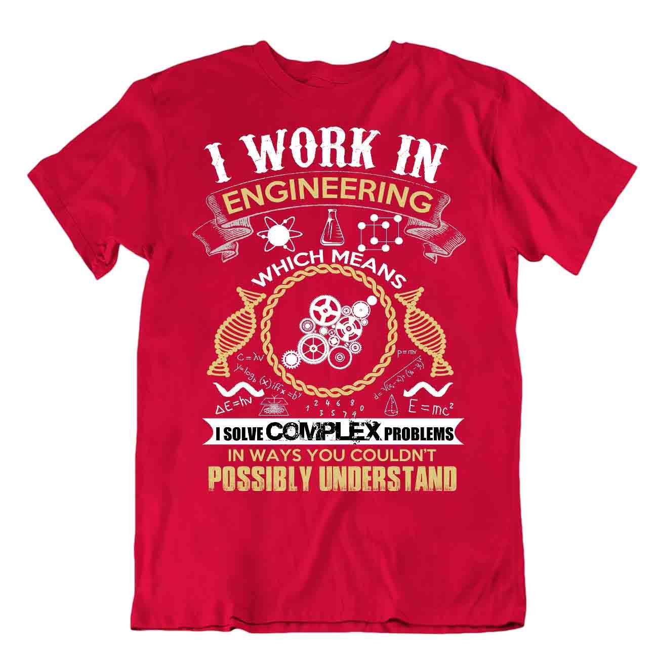 T-Shirt Engineering Awesome Retro Retro Lehrer Witz - Bild 7 von 8