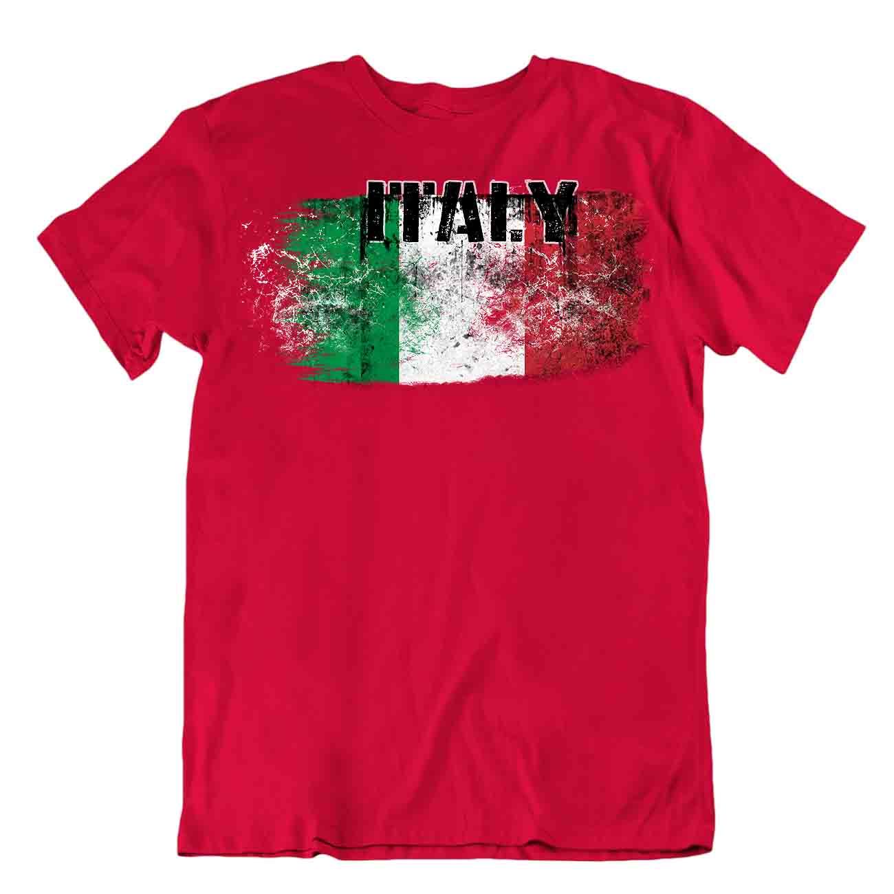 Italia Camiseta Banderas Pieza en T Viaje Recuerdo Blusa Tee Italy Flag Tops Regalo - Imagen 35 de 43