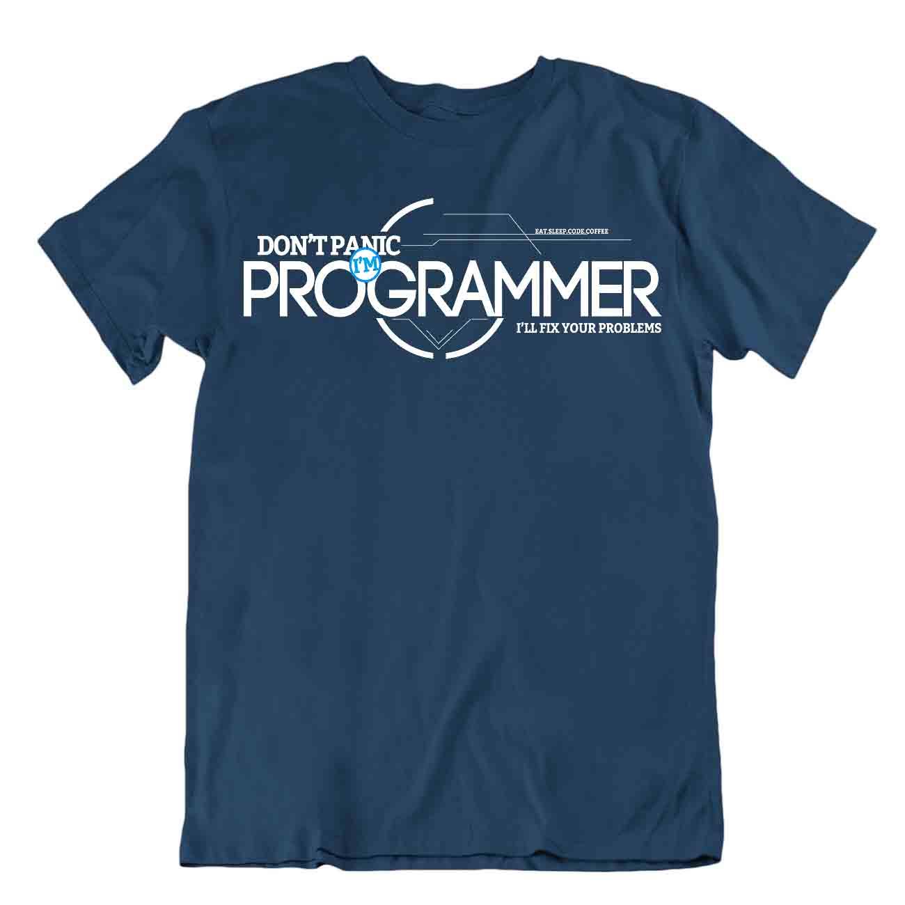 Panique Programmeur T-Shirt Codeur Vie Tee Ordinateur Tshirt Cadeau Chemise - Picture 6 of 8