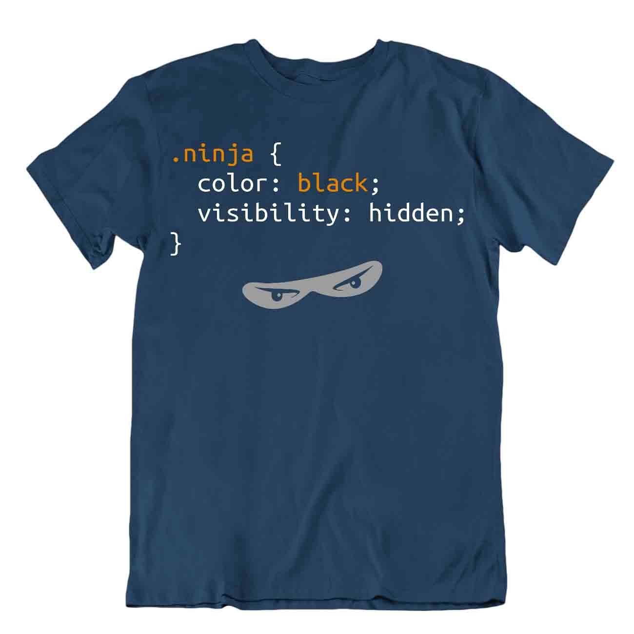 Ninja Language Code Tshirt Programmer Tee Funny Shirt Cute Gift - Picture 6 of 8