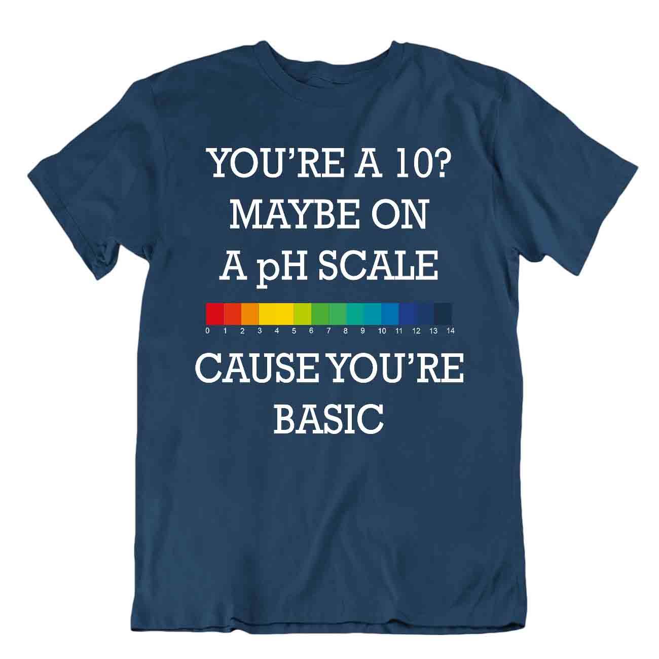 CAMISETA Escala de Ph Química Broma CAMISETA Divertida Bbf Amigo CAMISA Geek Maestro Colegio - Imagen 6 de 8