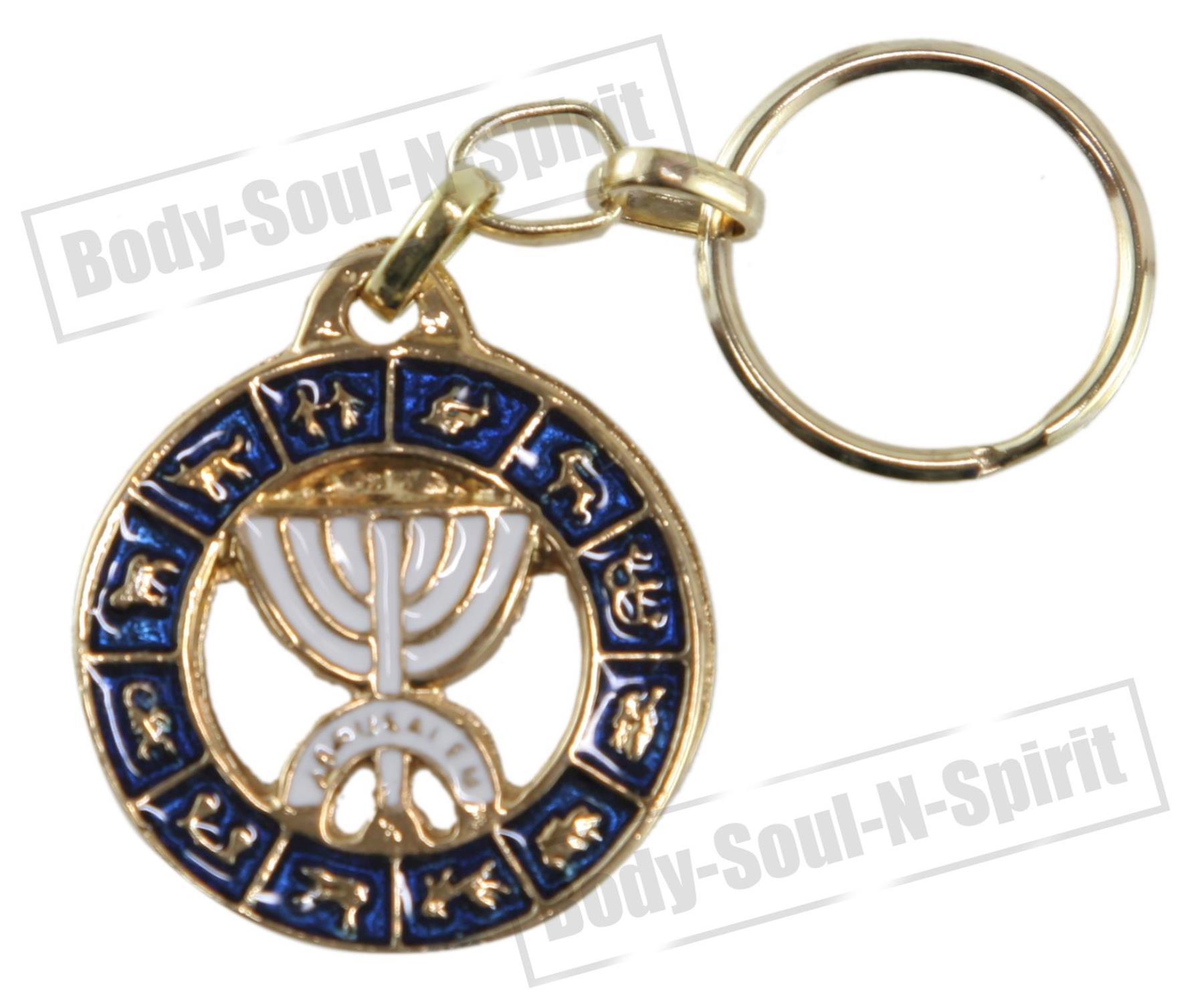 Porte-clé MENORAH & signes du zodiaque porte bonheur idée cadeau spécial Judaïca - Imagen 5 de 7