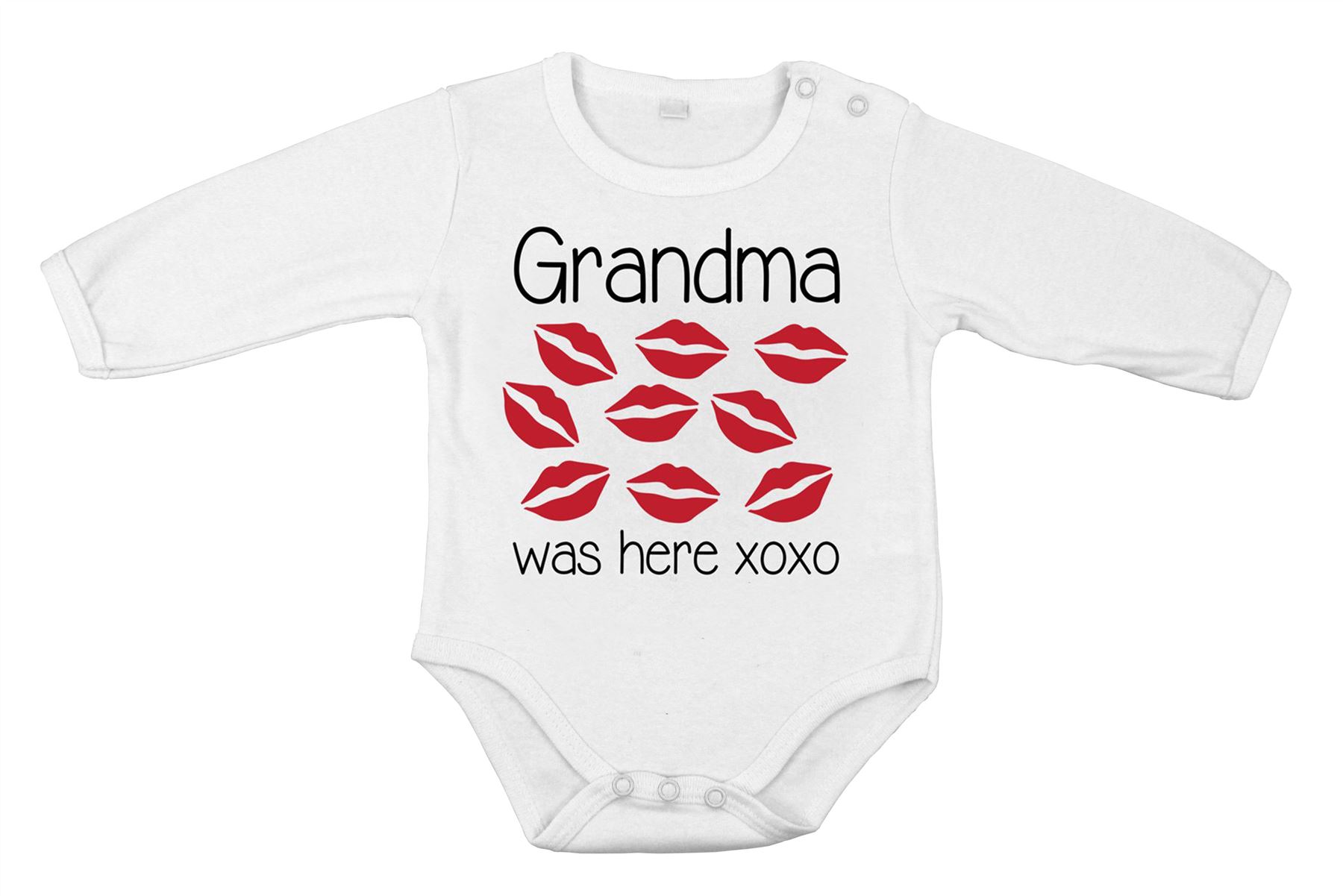 Babygrow abuela was here Body Mono recién nacido bebé regalo especial ducha - Imagen 2 de 5