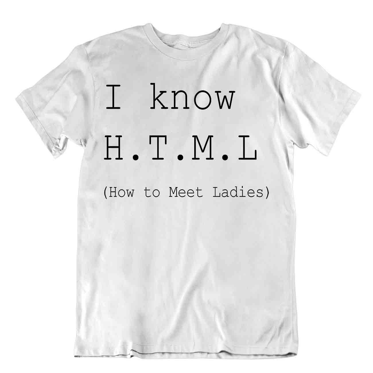 HTML T-Shirt Programmierer T-Shirt How To Meet Damen lustiges Shirt - Bild 8 von 8