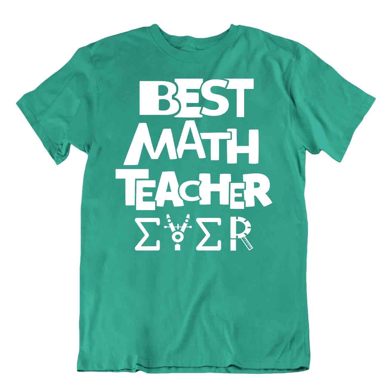 Funny Best Math Teacher Ever T-Shirt Math Funny Joke Shirt Tee New Trend - Picture 4 of 8