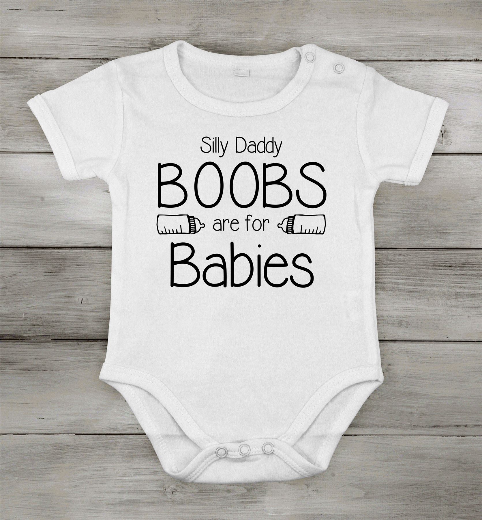 Baby boobs are for babies Bodysuit Romper Newborn infant special Shower gift - Picture 5 of 5
