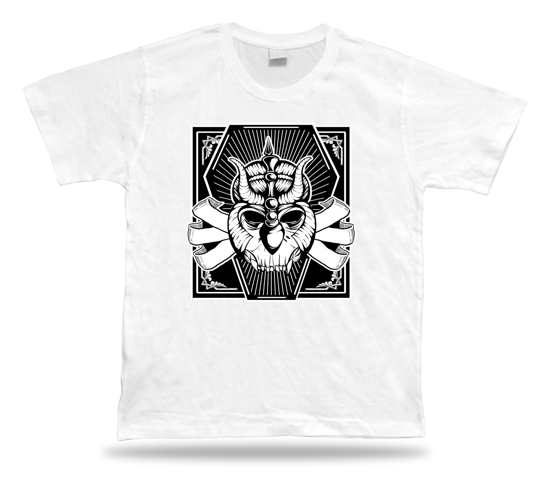 Camiseta Camiseta Cumpleaños Regalo Idea Guerrero Calavera Emblam Casco Hardcore Retro - Imagen 8 de 8