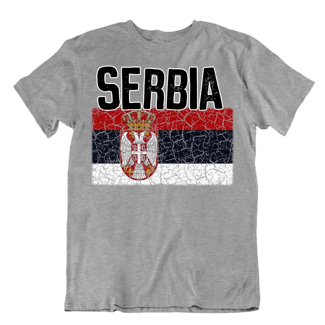 Camiseta Bandera Serbia Moda Country Souvenir Regalo Camiseta Logotipo del Orgullo - Imagen 5 de 8