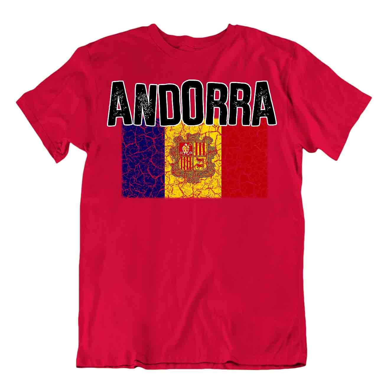 Flagge T-Shirt Andorra Mode Land Souvenir Geschenk T-Shirt Stolz Logo - Bild 7 von 8