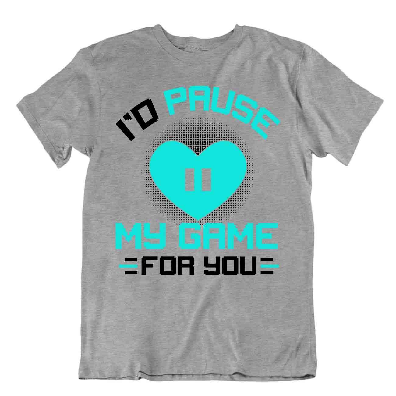 Camiseta Pause Game For You cómic humor jugador camiseta ocasión regalo - Imagen 5 de 8