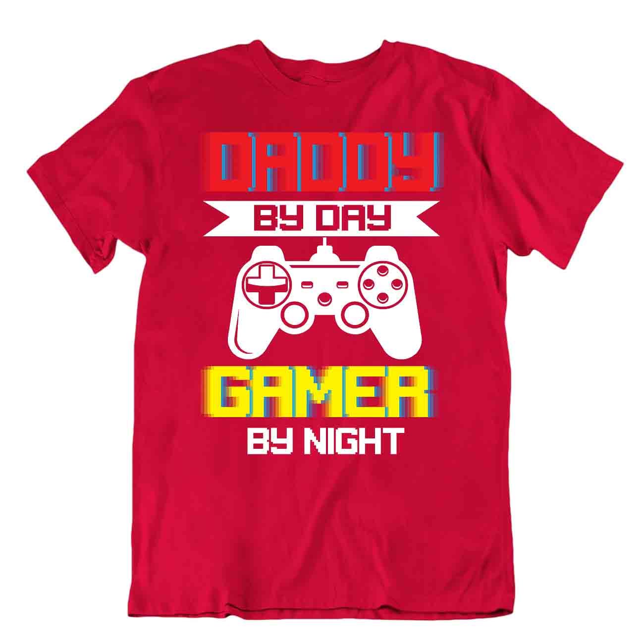 Camiseta Daddy By Day Gamer By Night Juego Camiseta Final - Imagen 7 de 8