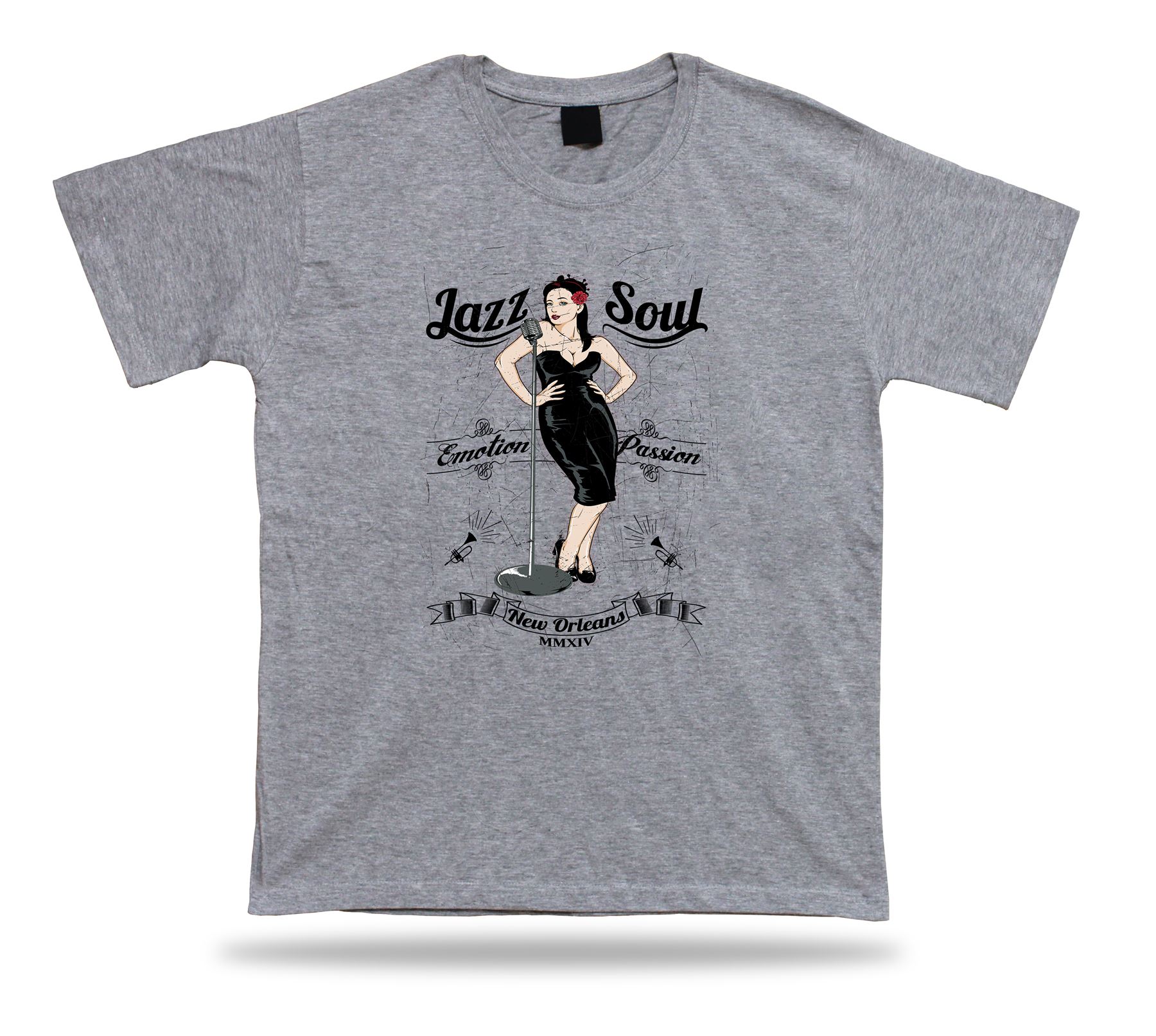 Jazz Soul Emotion Passion New Orleans unique vector tshirt design birthday gift - Picture 5 of 8