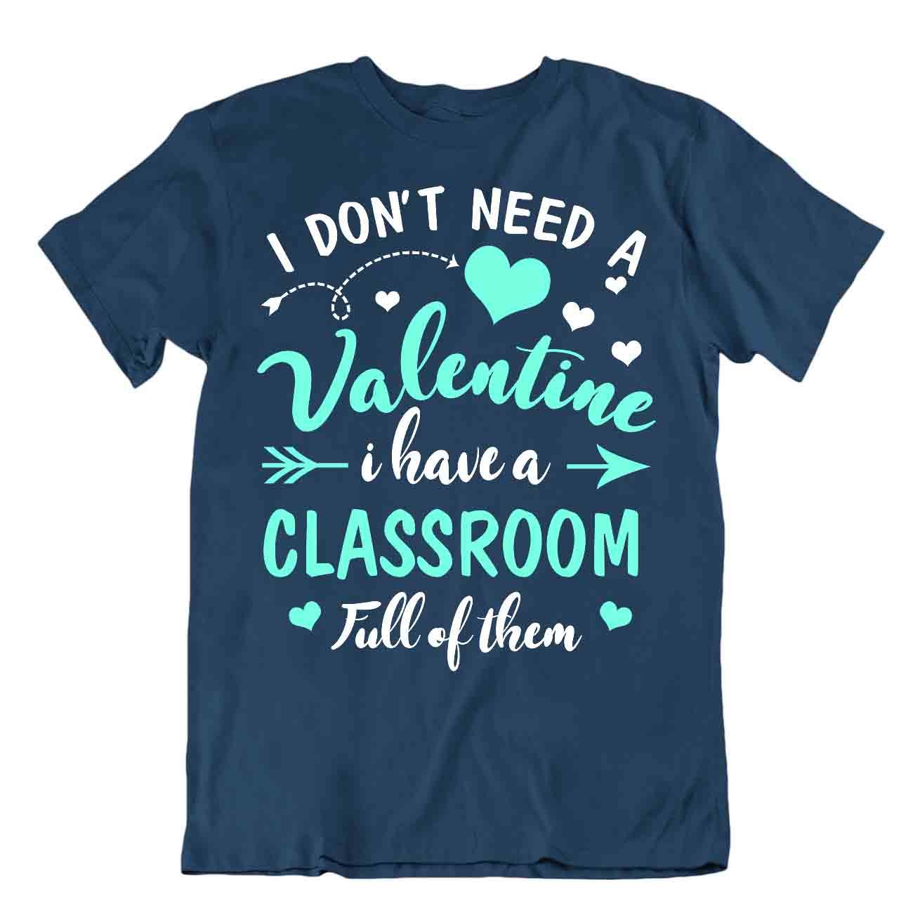 Teacher Valentine T-Shirt Awesome Classroom Gift Tshirt Best Lecture Shirt - Picture 6 of 8