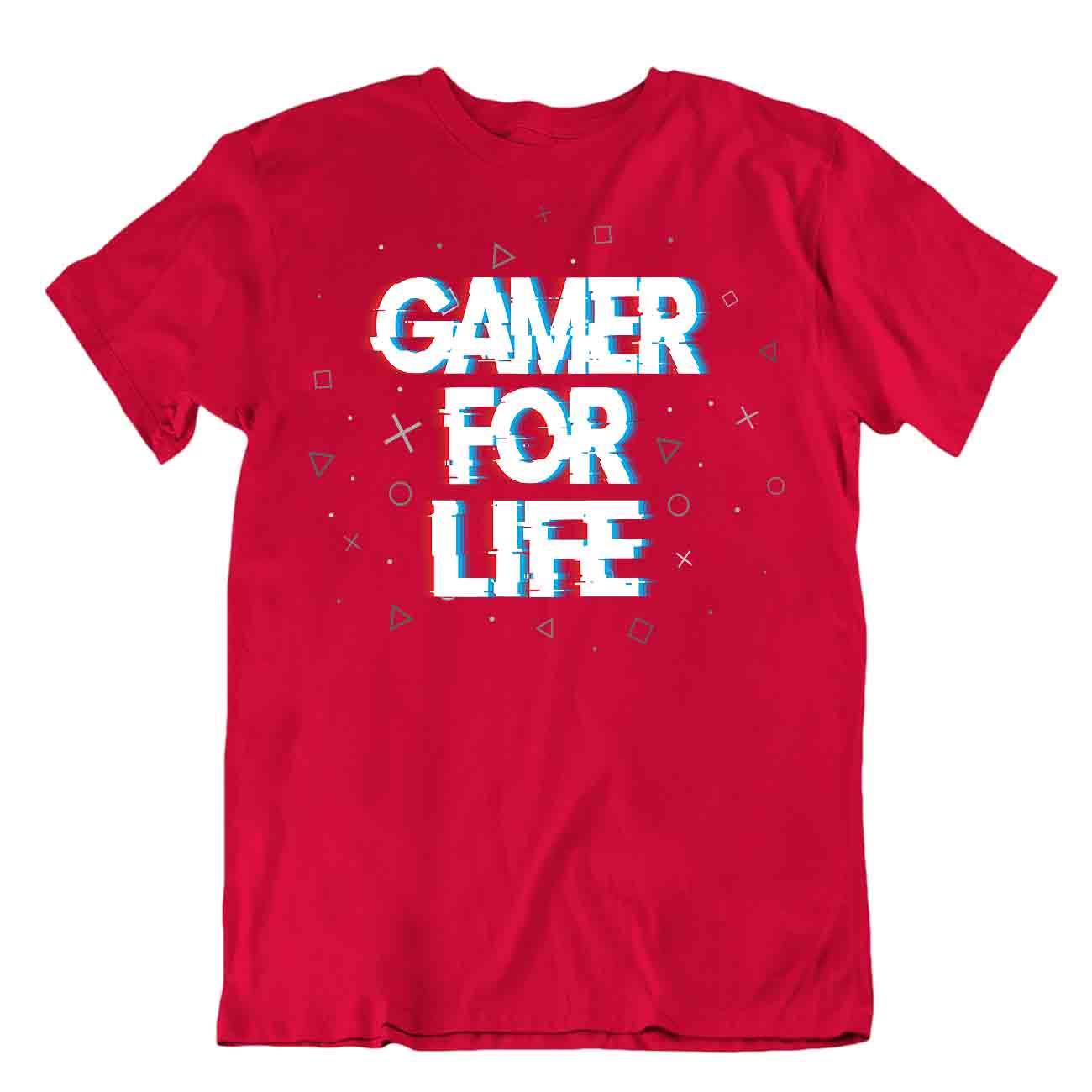 Camiseta Gamer For Life Playoff Broma Para Hombres Divertida Camiseta de Juego Textil - Imagen 7 de 8