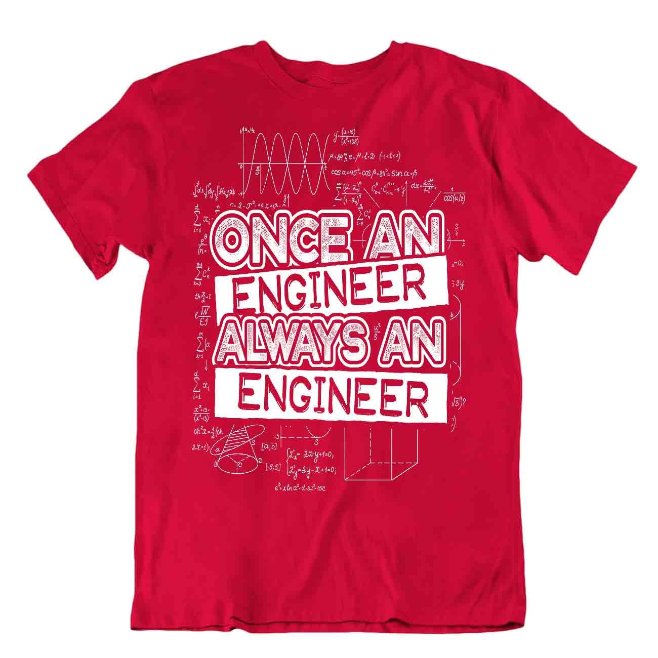Einmal Ingenieur Immer Ein Ingenieur T-Shirt Einzigartiges Witzzitat Tee Hemd - Picture 7 of 8