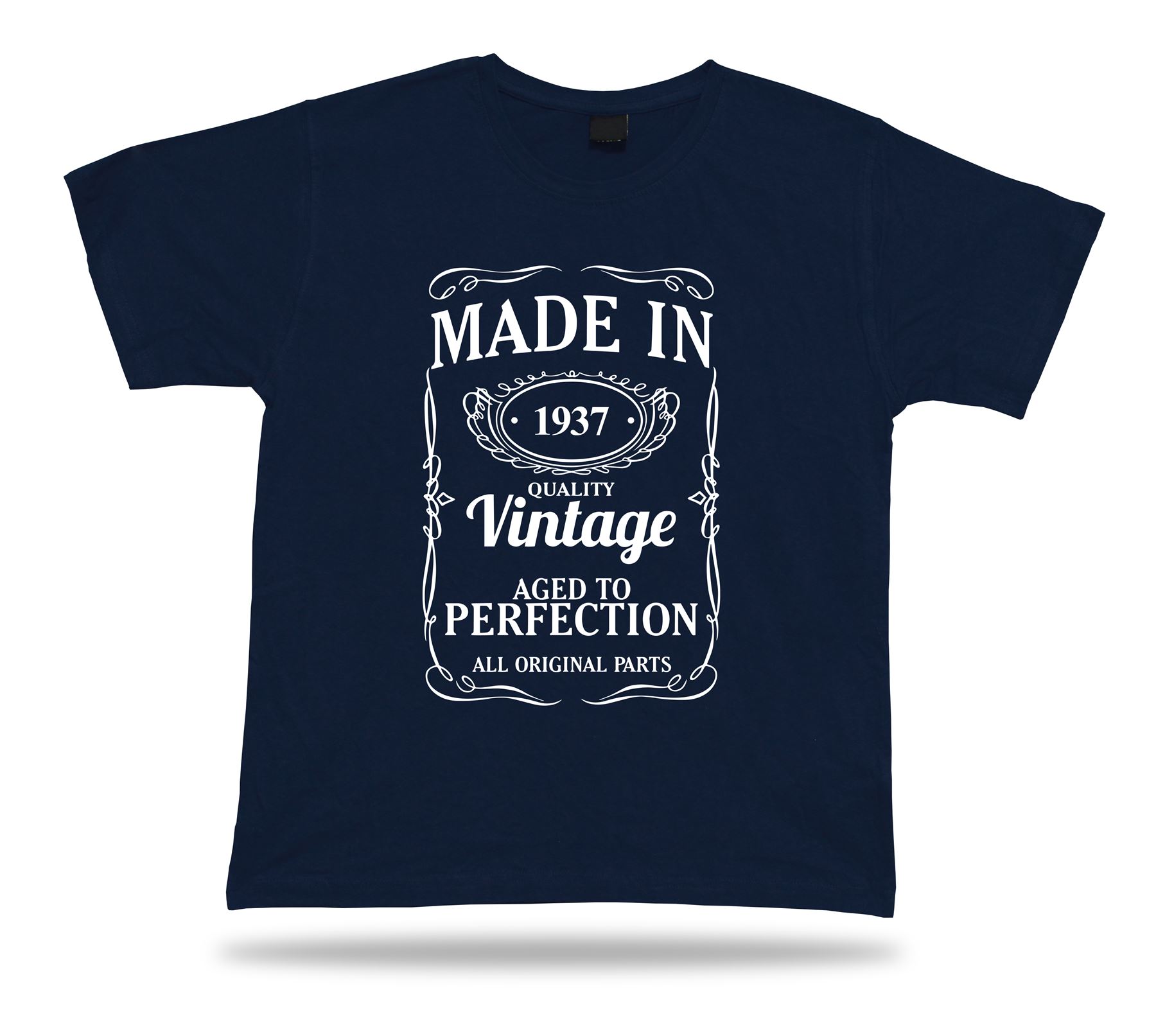 Printed T shirt tee Made in 1937 happy birthday present gift idea unisex - Picture 6 of 8