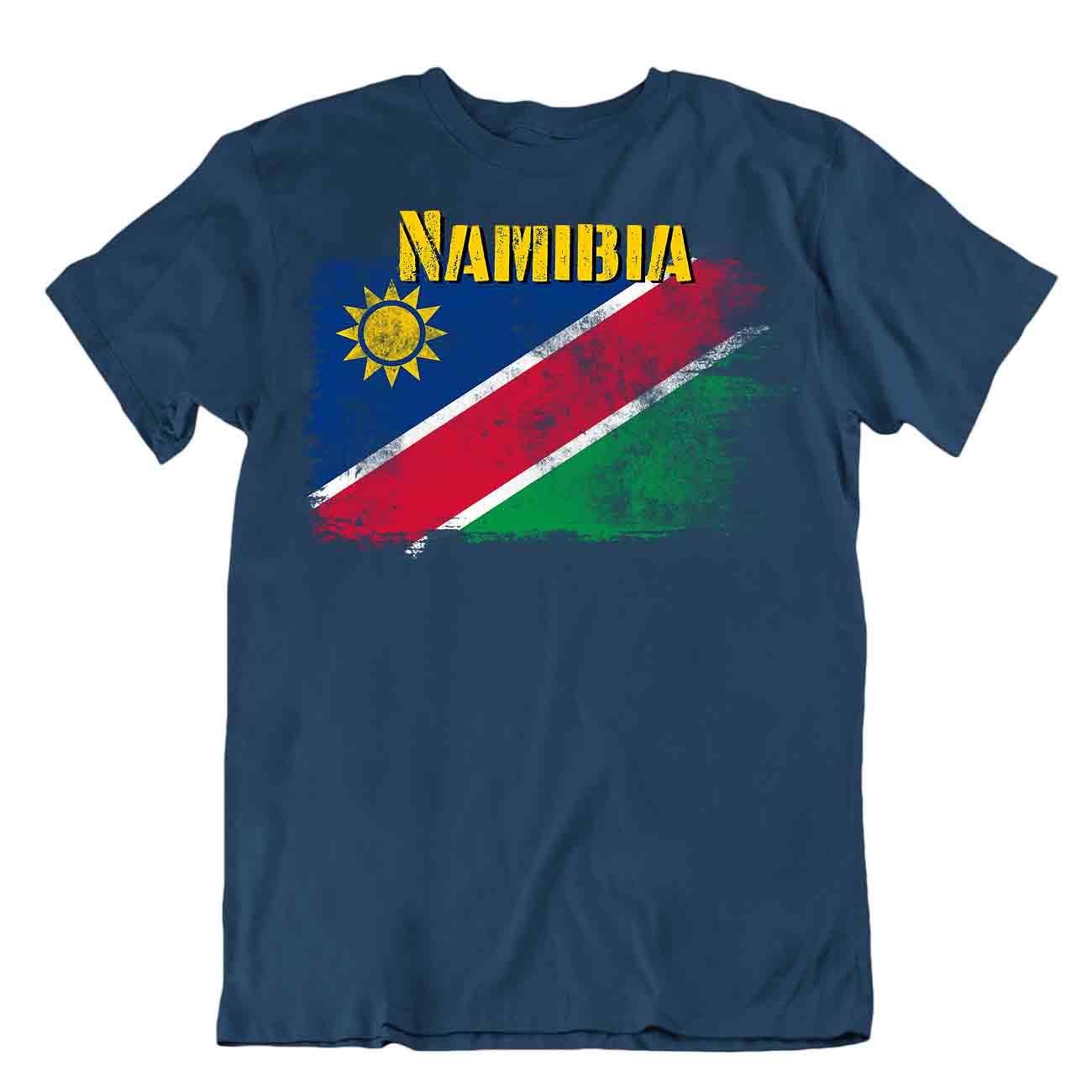 Namibia flag Tshirt T-shirt Tee top city map important resource heroism textile - Picture 6 of 8