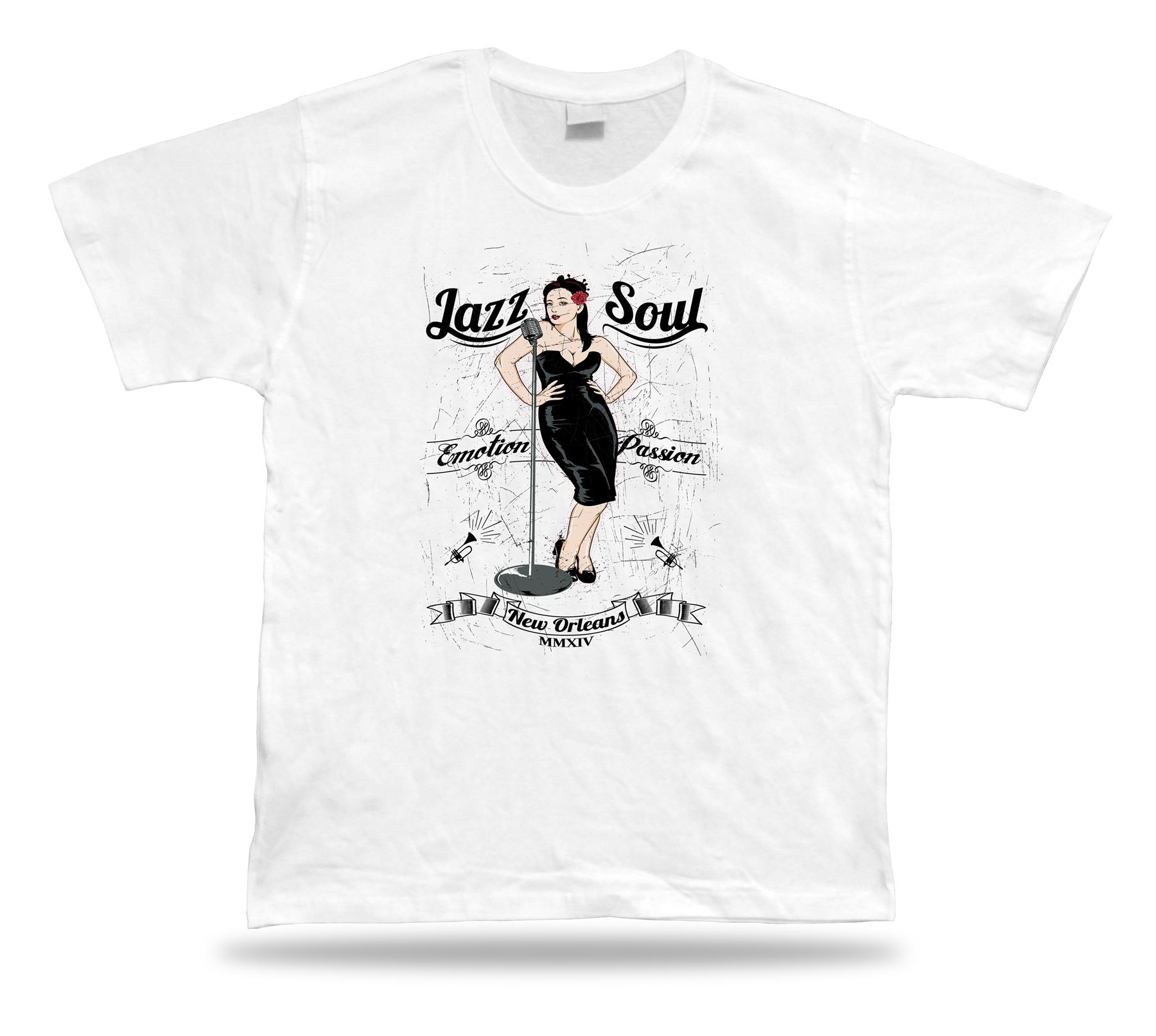 Jazz Soul Emotion Passion New Orleans unique vector tshirt design birthday gift - Picture 8 of 8