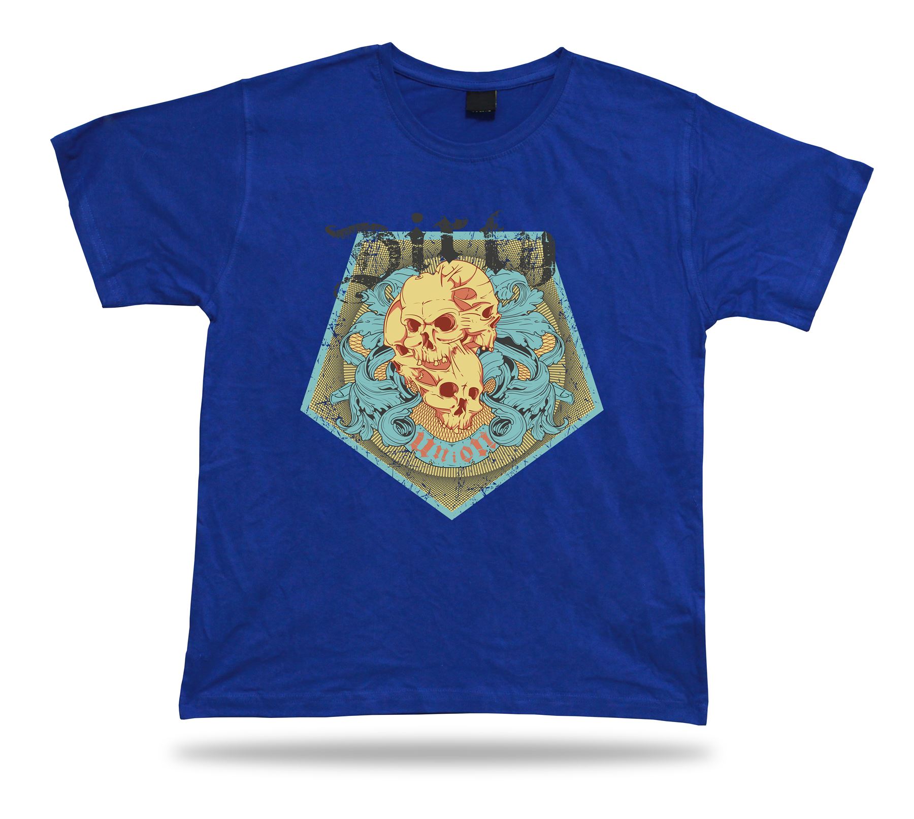 Camiseta Camiseta Cumpleaños Regalo Idea Unión Sucia Calaveras Emblam Mal Floral Goo - Imagen 3 de 8