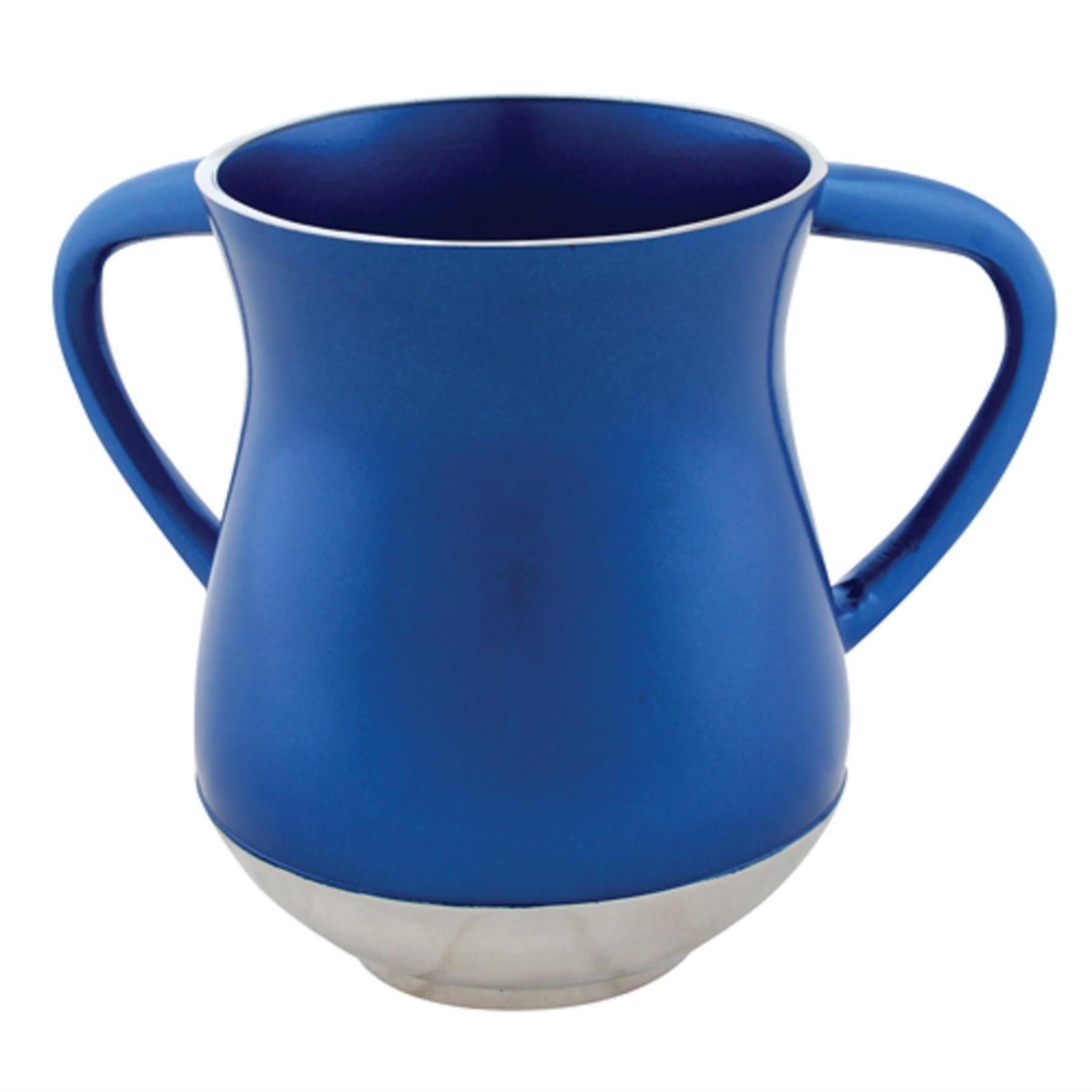 Lujosa taza de lavado de manos Shabat aluminio santo estilo NETILAT YADAYIM - Imagen 3 de 9