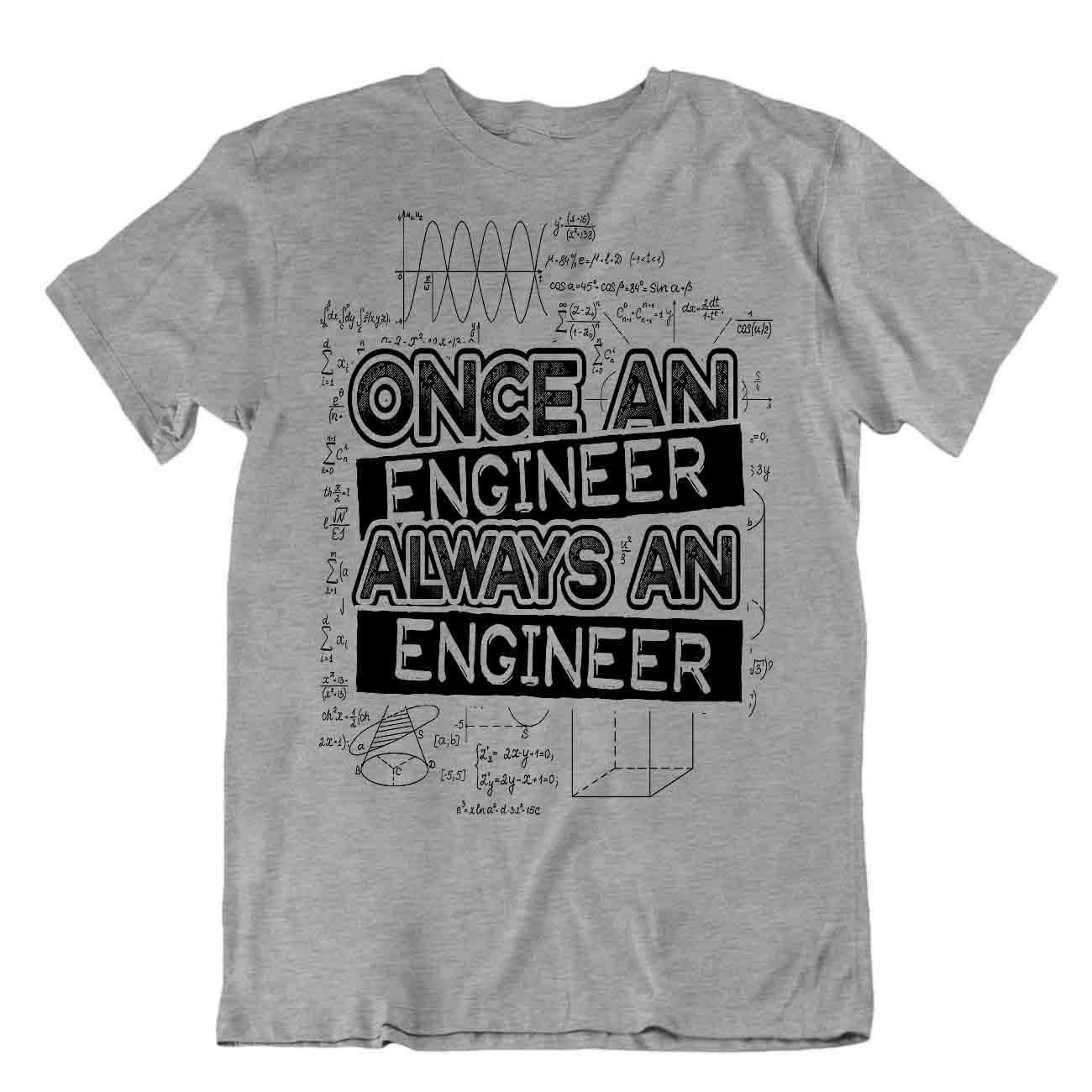 Einmal Ingenieur Immer Ein Ingenieur T-Shirt Einzigartiges Witzzitat Tee Hemd - Picture 5 of 8