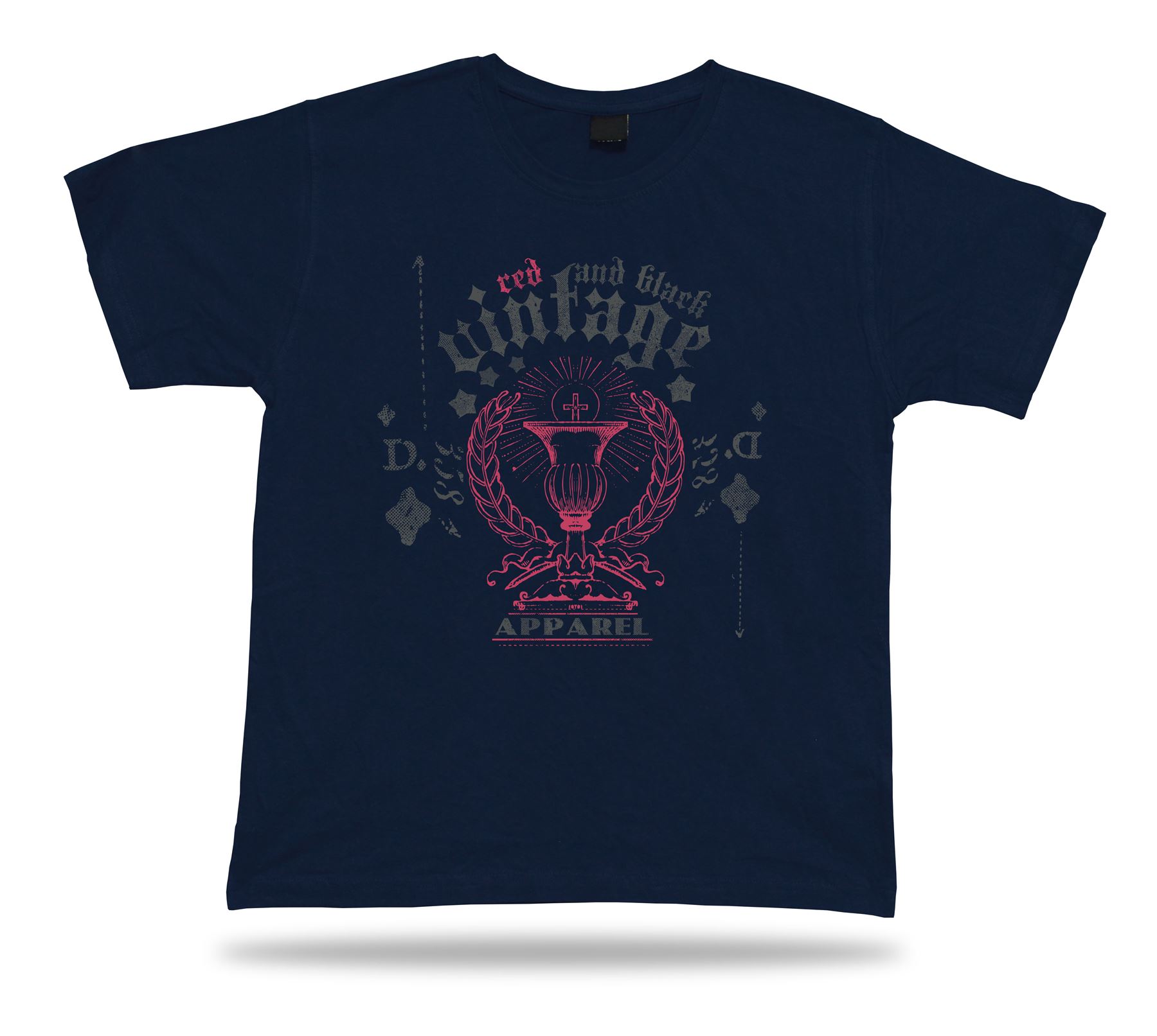 Tshirt Tee Shirt Birthday Gift Idea Red Black Vintage Holy Symbol Retro Classic - Picture 6 of 8