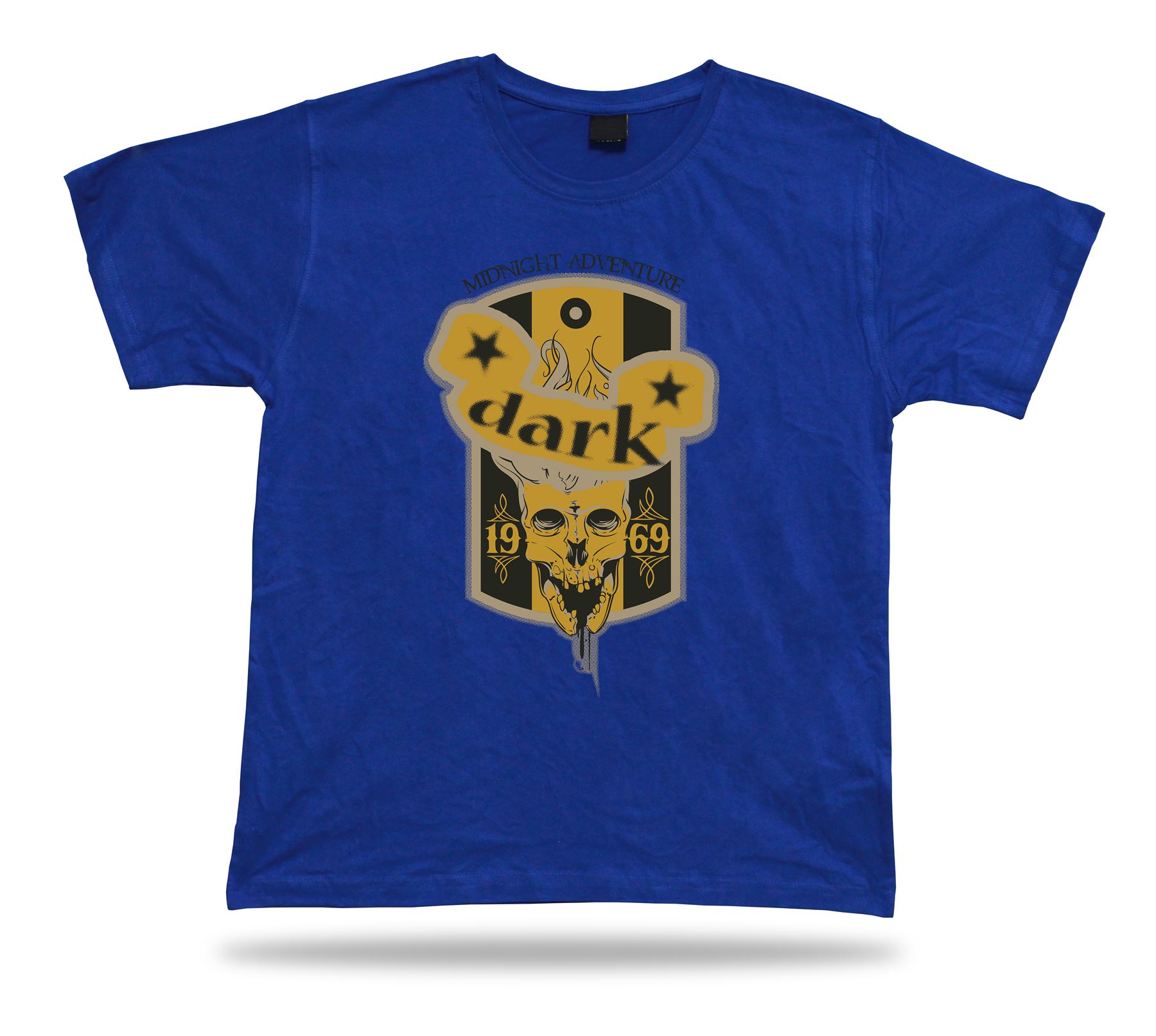 Tshirt Tee Shirt Birthday Gift Idea Midnight Adventure Dark Skull Evil Creepy - Picture 3 of 8