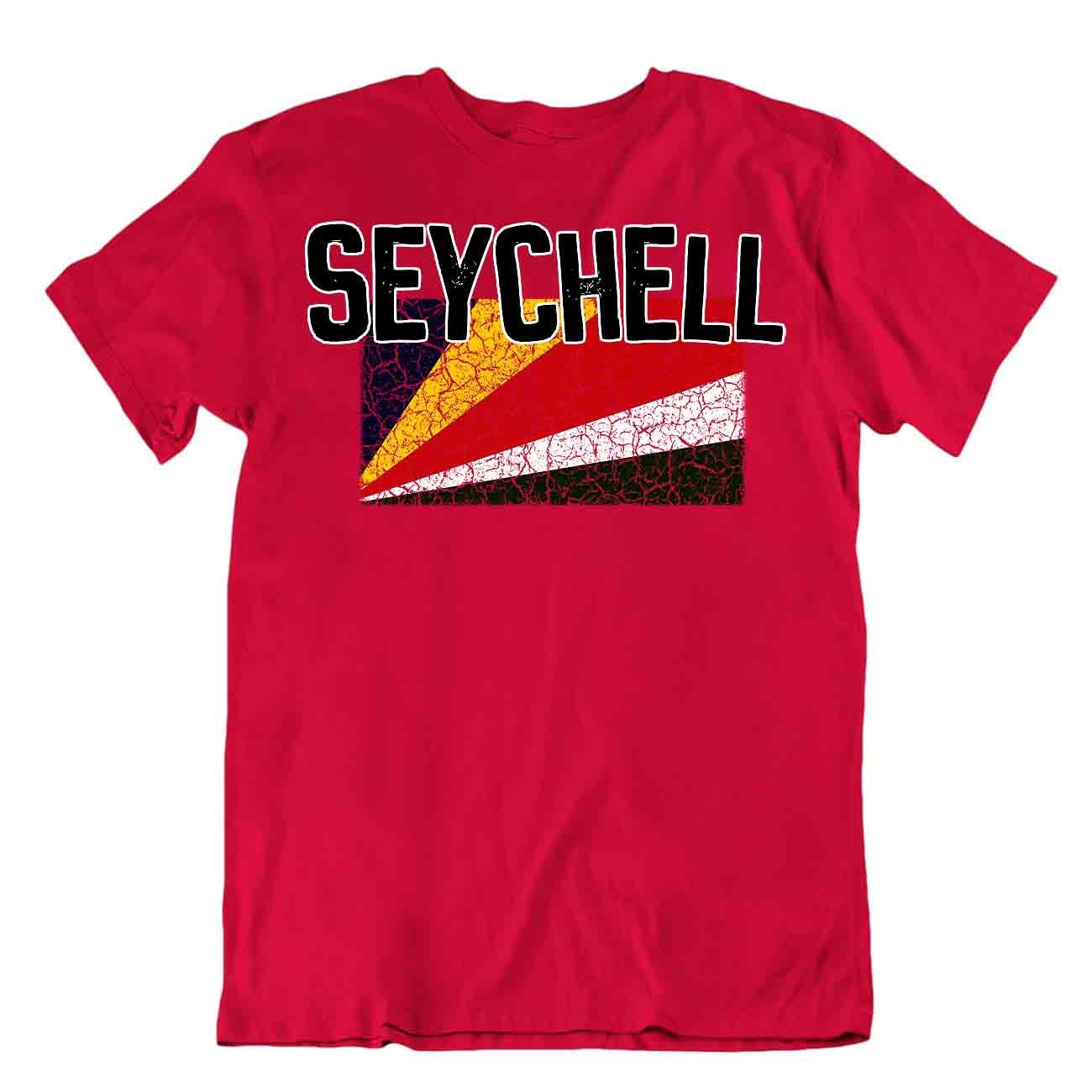 Camiseta bandera de Seychelles recuerdo viaje patriota bandera vacaciones moda blusa - Imagen 32 de 43