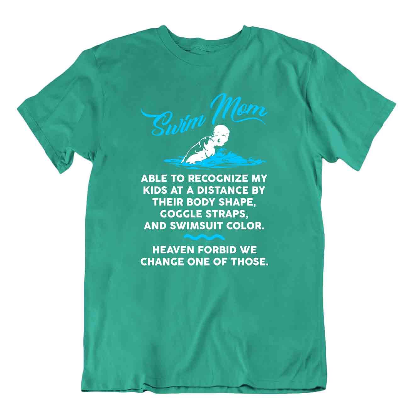 T-shirt mamma nuoto paradiso maglietta sportiva rilassante maglietta casual - Foto 4 di 8