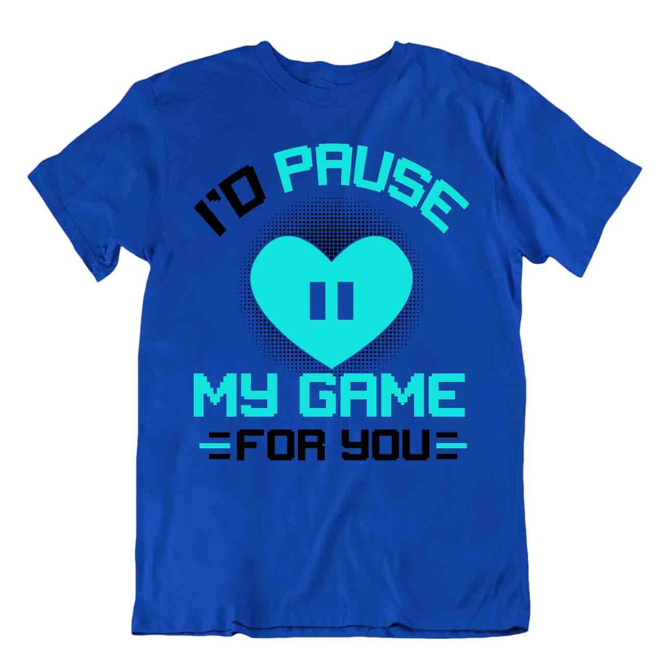 Camiseta Pause Game For You cómic humor jugador camiseta ocasión regalo - Imagen 3 de 8