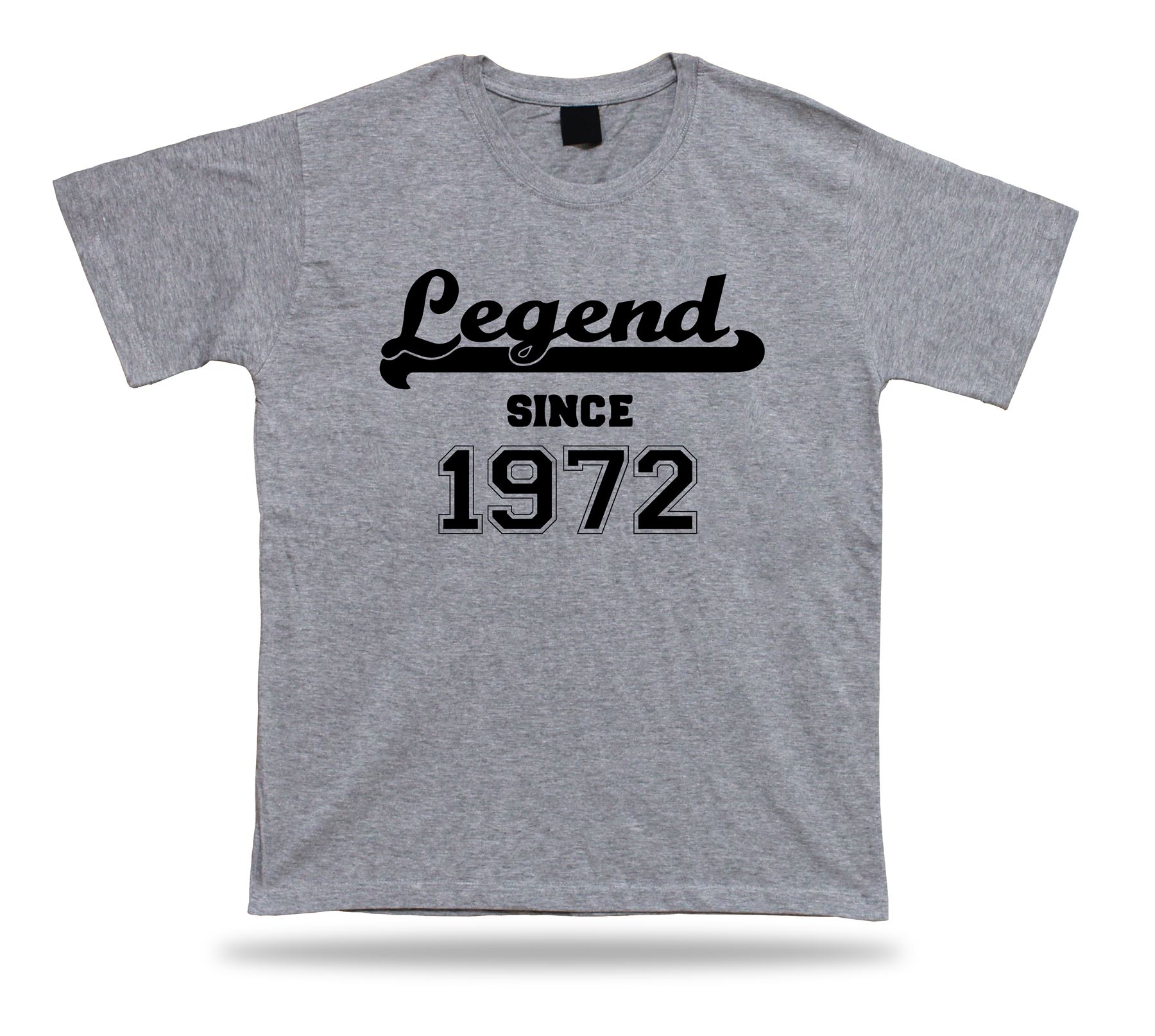 T-shirt imprimé tee Legend depuis 1972 heureux anniversaire idée cadeau unisexe - Imagen 5 de 8