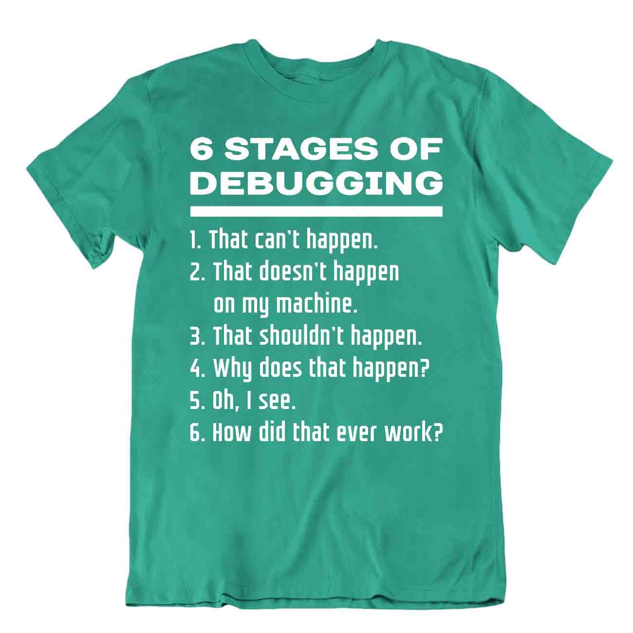 T-Shirt Debugging Programmierer Humor T-Shirt Coder T-Shirt bestes Geschenk - Bild 4 von 8