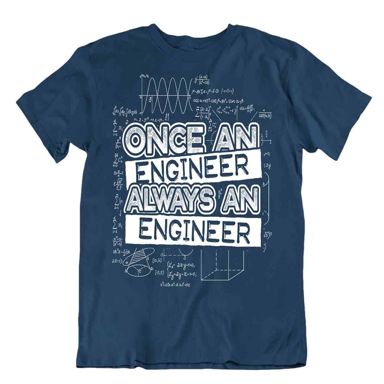 Einmal Ingenieur Immer Ein Ingenieur T-Shirt Einzigartiges Witzzitat Tee Hemd - Picture 6 of 8