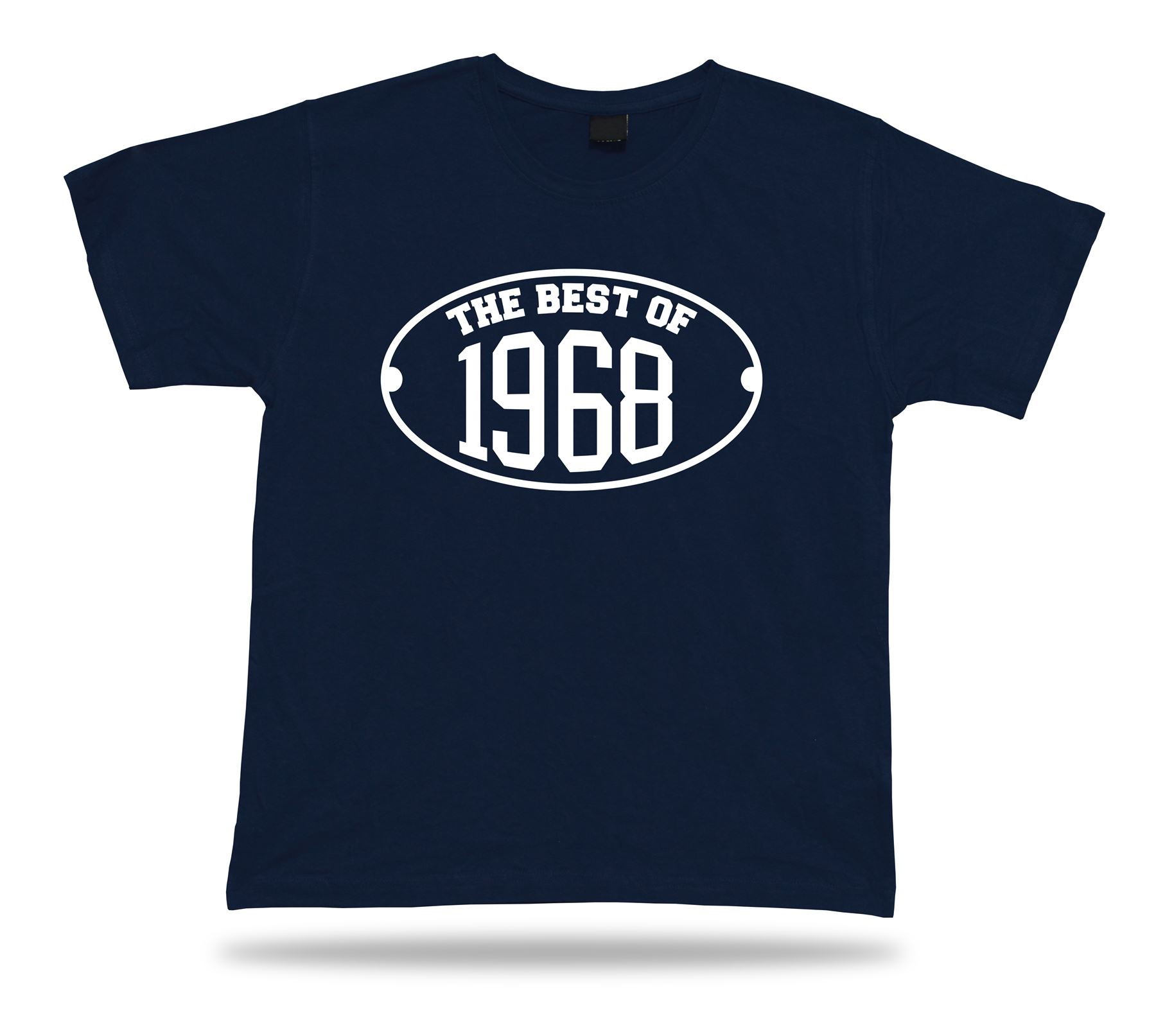 T-shirt tee Le meilleur de 1968 heureux cadeau d'anniversaire présenter unisexe - Imagen 6 de 8