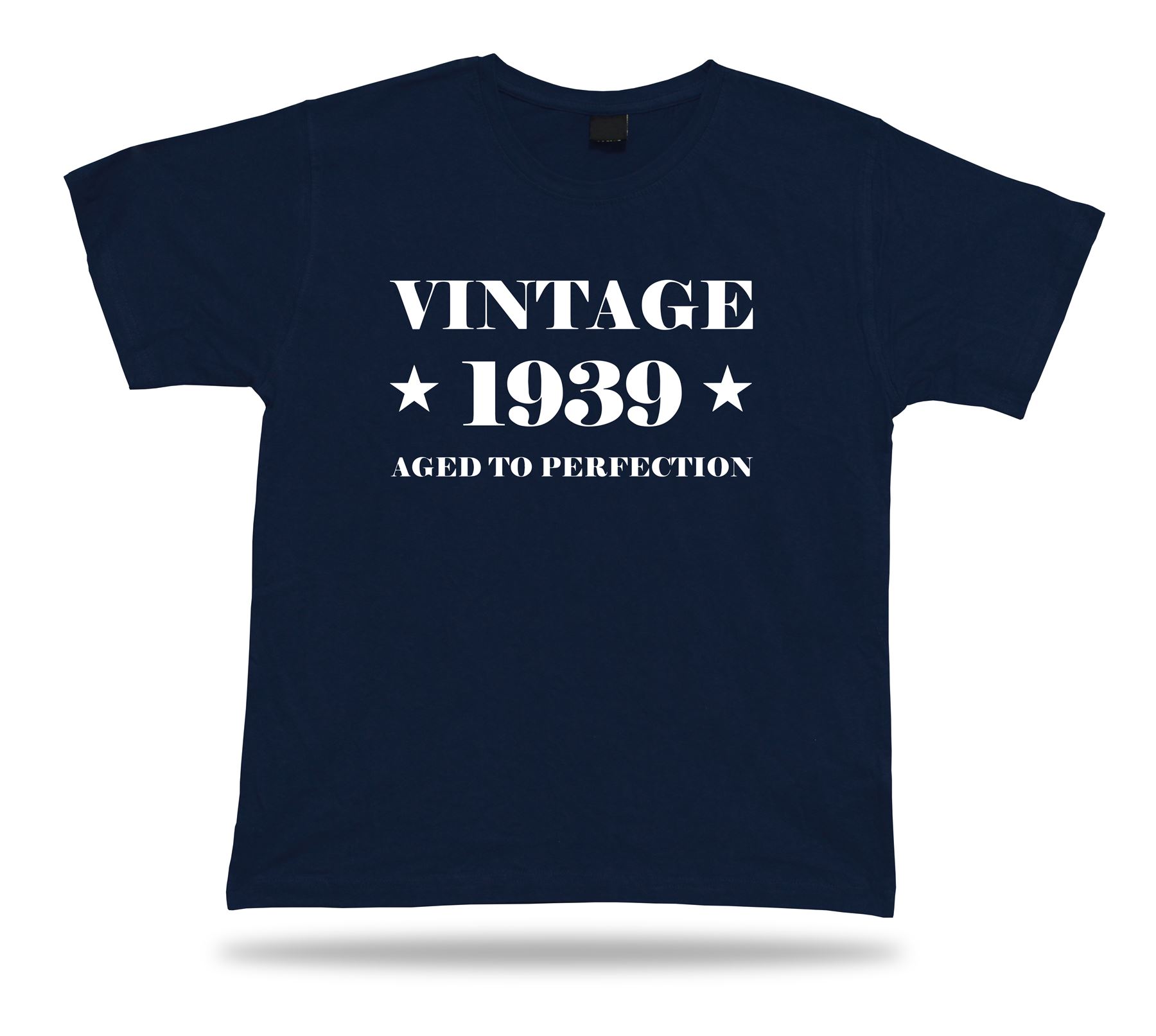 Printed T-shirt tee vintage 1939 aged happy birthday present gift idea original - Picture 6 of 8